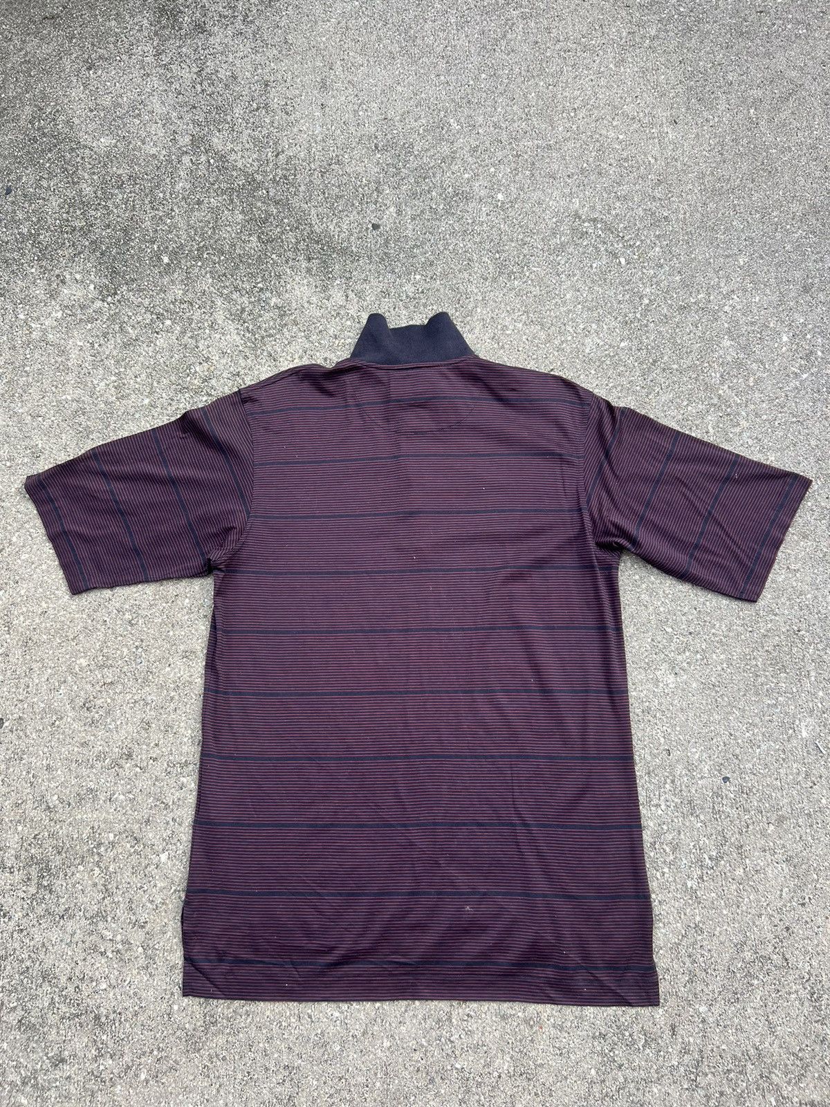 Nike Vintage 2000s Nike Tiger Wood Striped Polo Shirt Golf Size US L / EU 52-54 / 3 - 15 Thumbnail