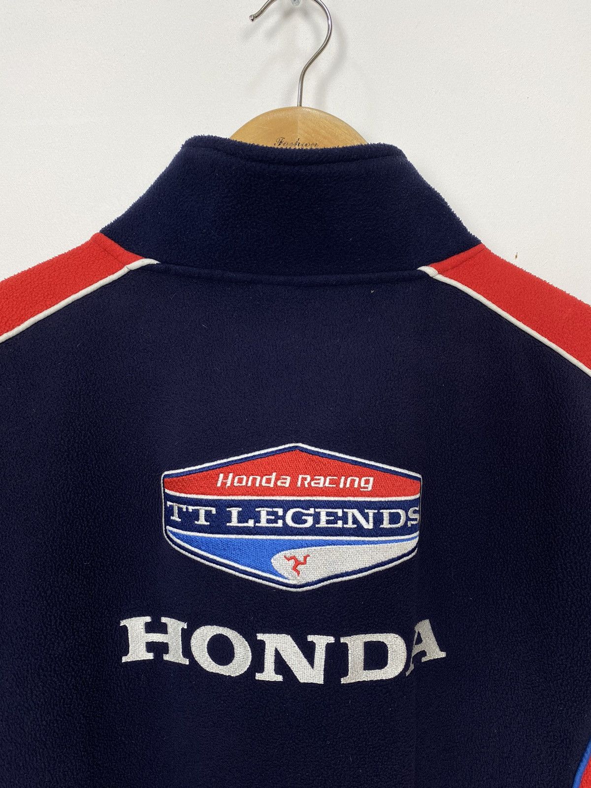 Honda Honda Racing TT Legends Mens Jacket Fleece Navy/Red Sz Large Size US L / EU 52-54 / 3 - 19 Thumbnail