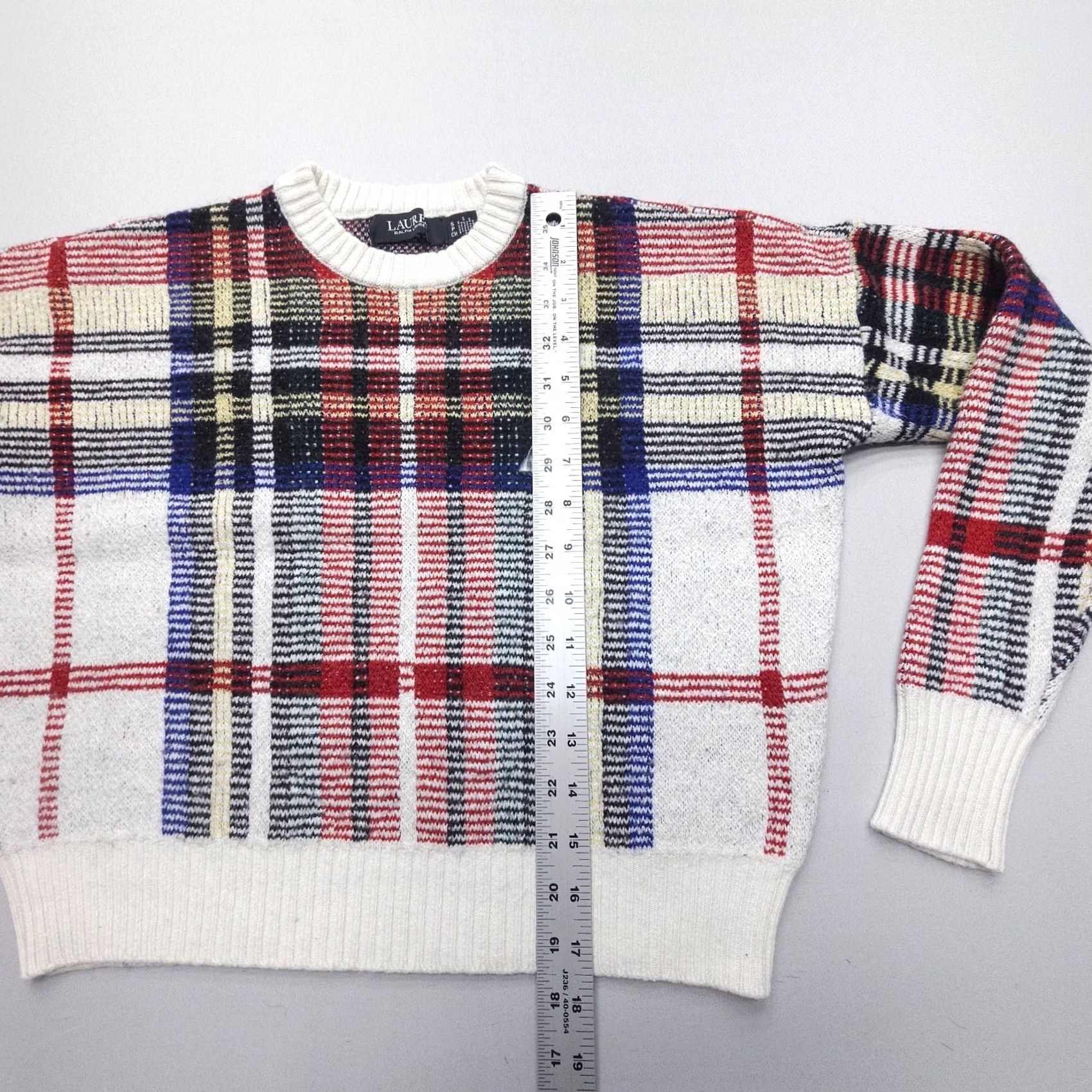 Ralph Lauren Lauren Ralph Lauren Sweater Womens Small Plaid Wool-Blend Crew Neck Pullover Knit Casual Outdoor Travel Multicolor Size S / US 4 / IT 40 - 7 Thumbnail