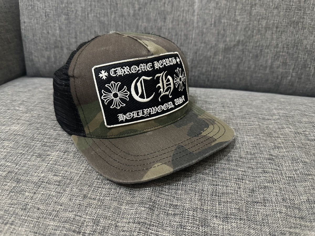 Chrome Hearts Hollywood CH Logo USA Camo Flag