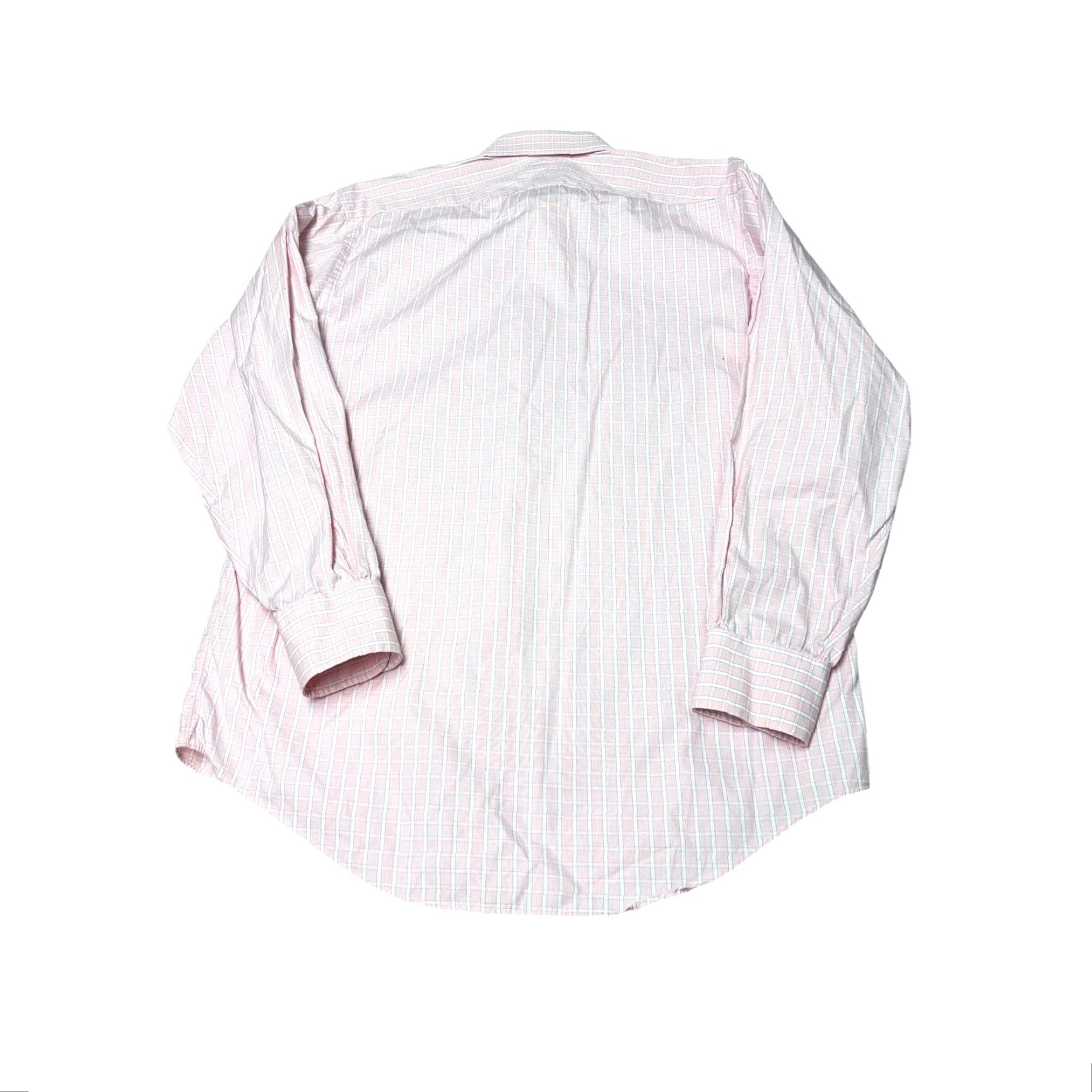 Brooks Brothers VINTAGE Brooks Brothers Dress Shirt Mens 15.5 33 Pink Blue Check USA Cotton Short Summary? Size 42R - 5 Thumbnail