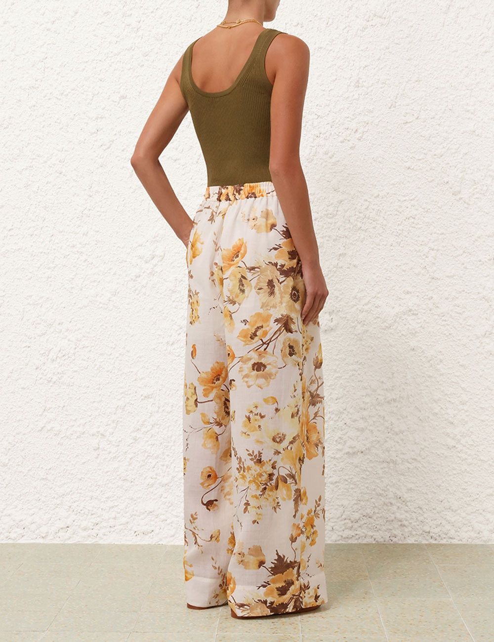 Zimmermann oc11z0525 Ottie Wide Leg Pant in Multicolor Size 28" / US 6 / IT 42 - 4 Thumbnail