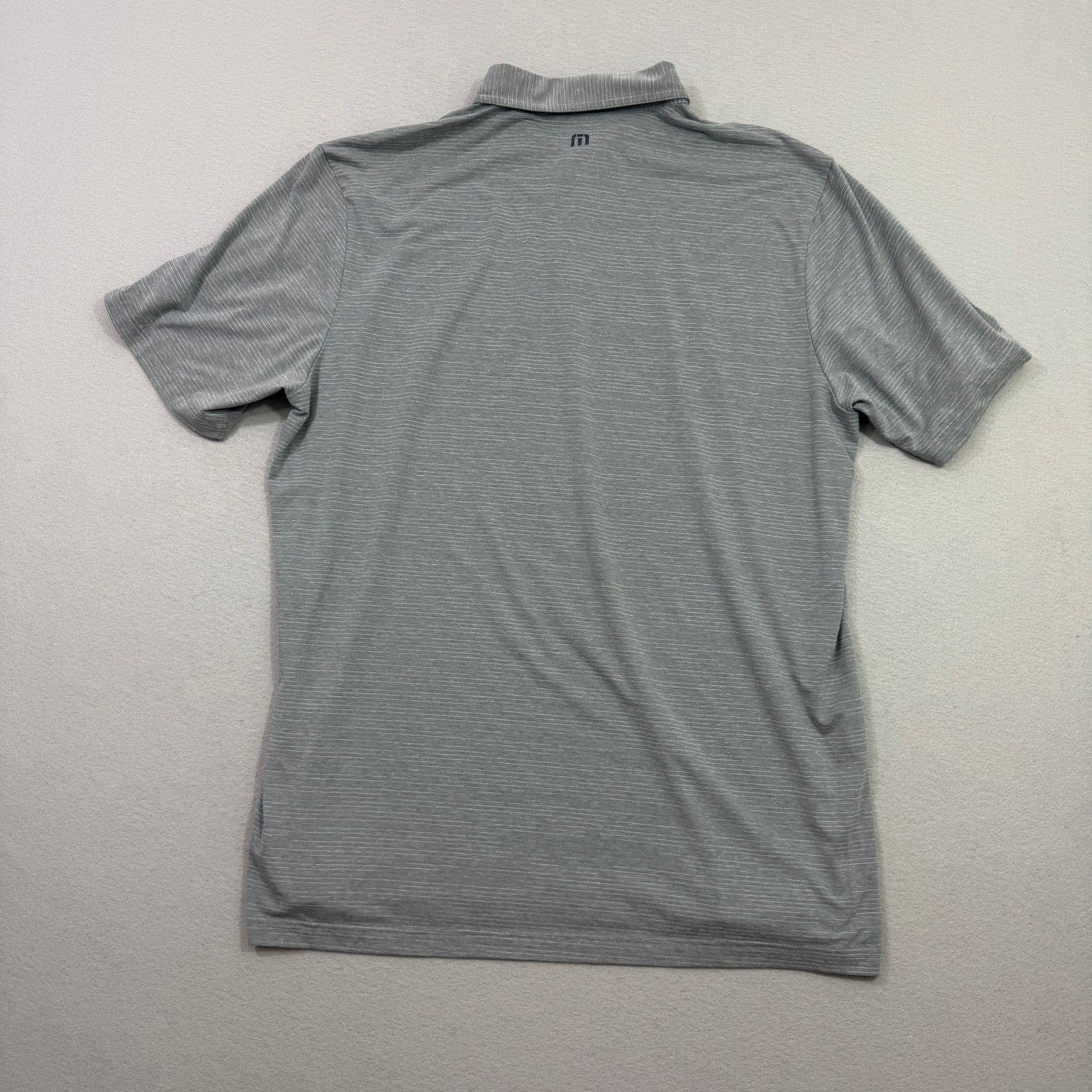 TravisMathew TravisMathew River Town Golf Polo Shirt Men's 2XL Gray Blue Size US XXL / EU 58 / 5 - 8 Thumbnail