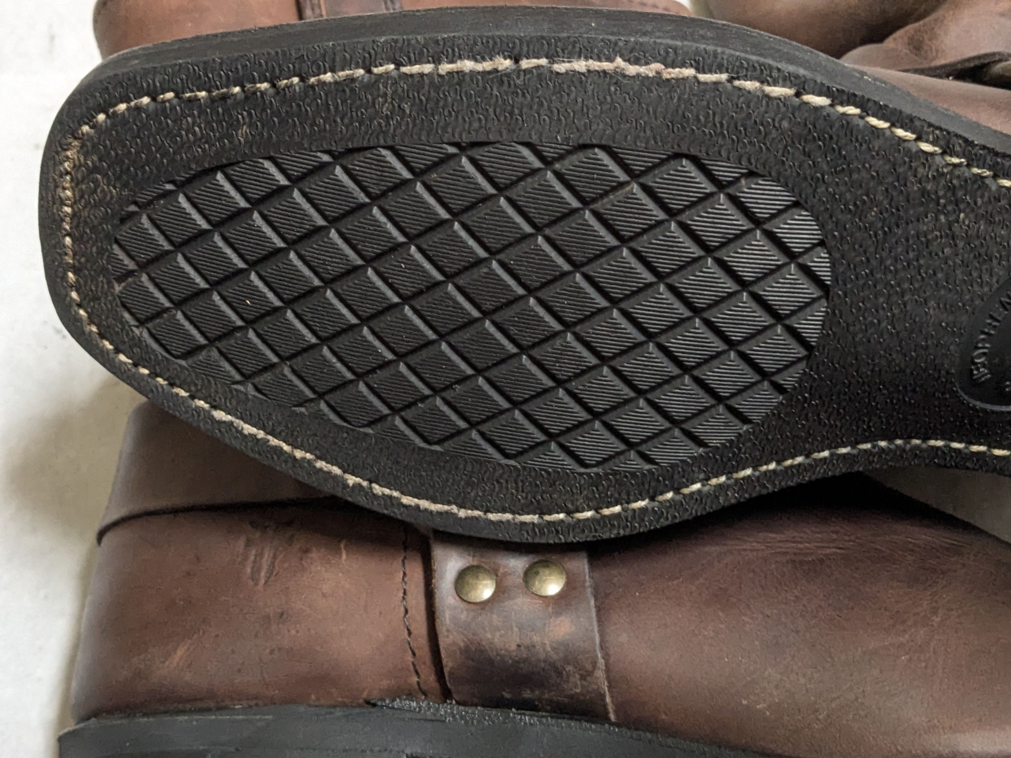 Frye Frye Harness Boots Brown 10 M Leather Buckle USA Size US 10 / EU 43 - 19 Thumbnail