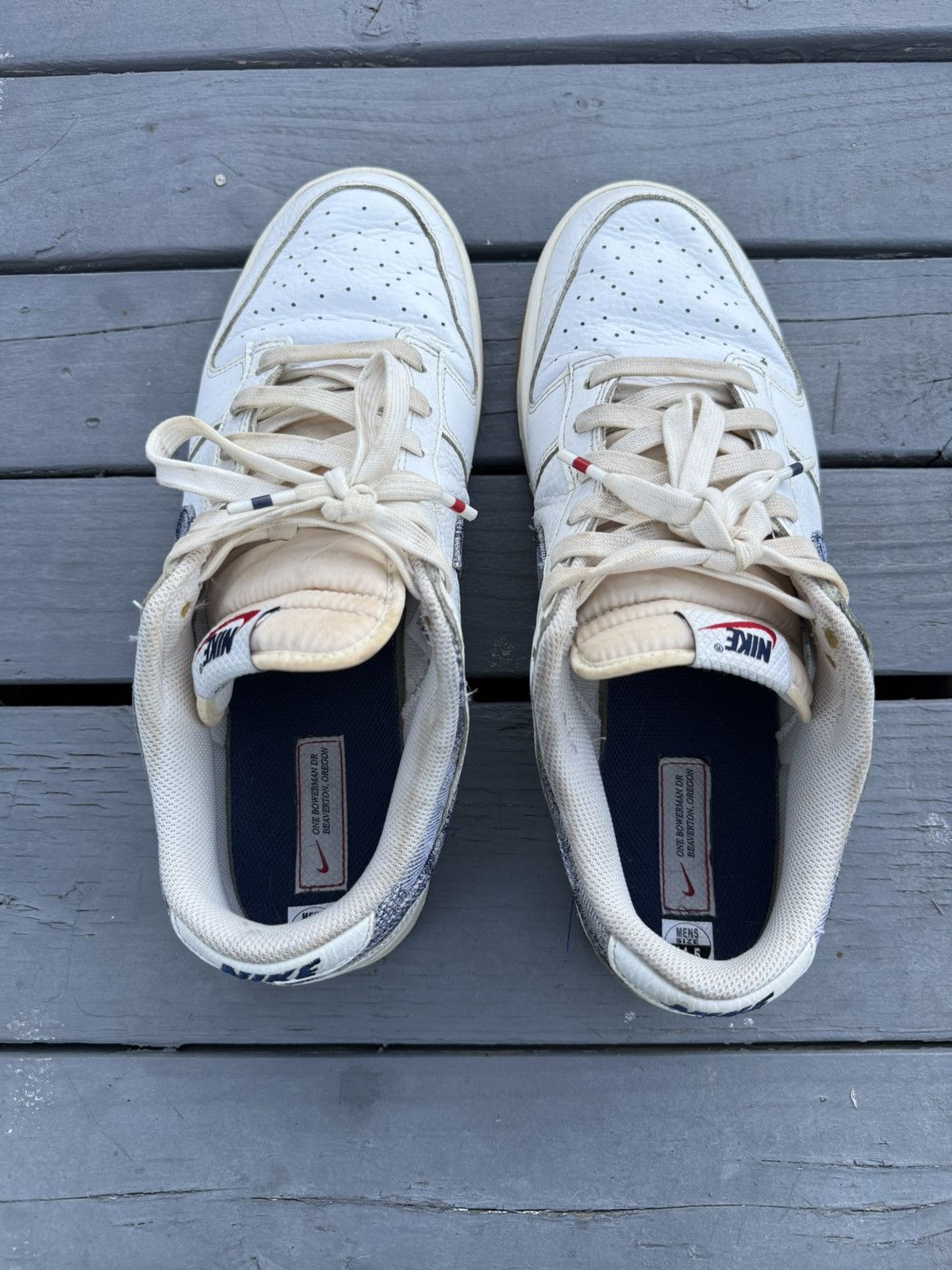 Nike Nike Dunk Low Washed Denim Size US 11.5 / EU 44-45 - 4 Thumbnail