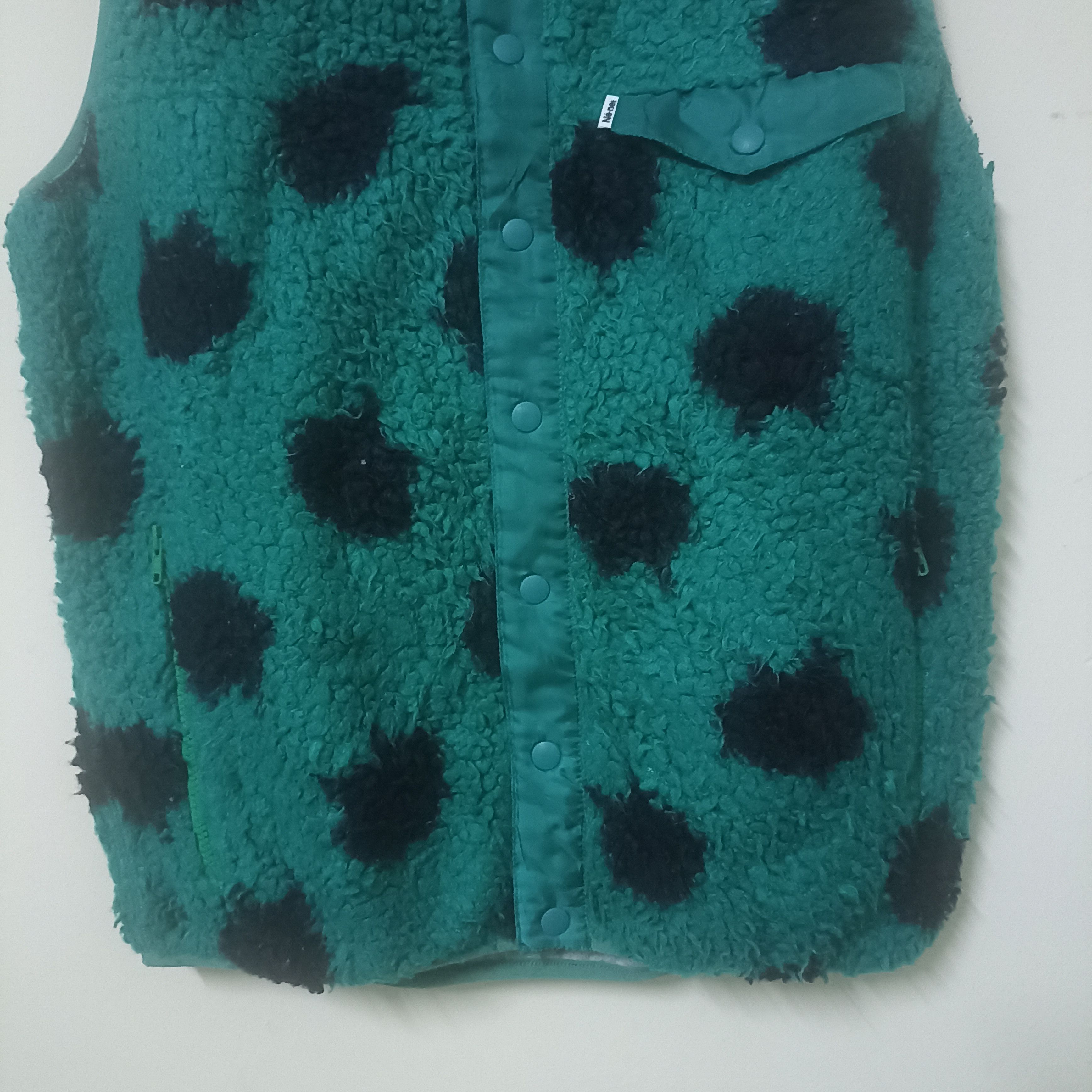Issey Miyake Ne - Net Polkadot Green Vest Size US S / EU 44-46 / 1 - 3 Thumbnail