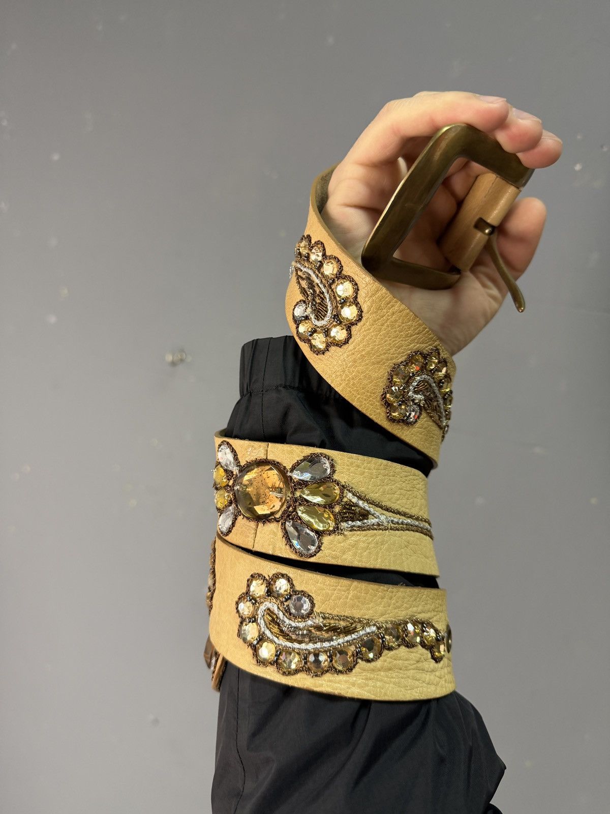 B.B. Simon 00ʼS NUMBER NINE STYLE JAPAN LEATHER Y2K BELT ARCHIVE Size ONE SIZE - 5 Thumbnail
