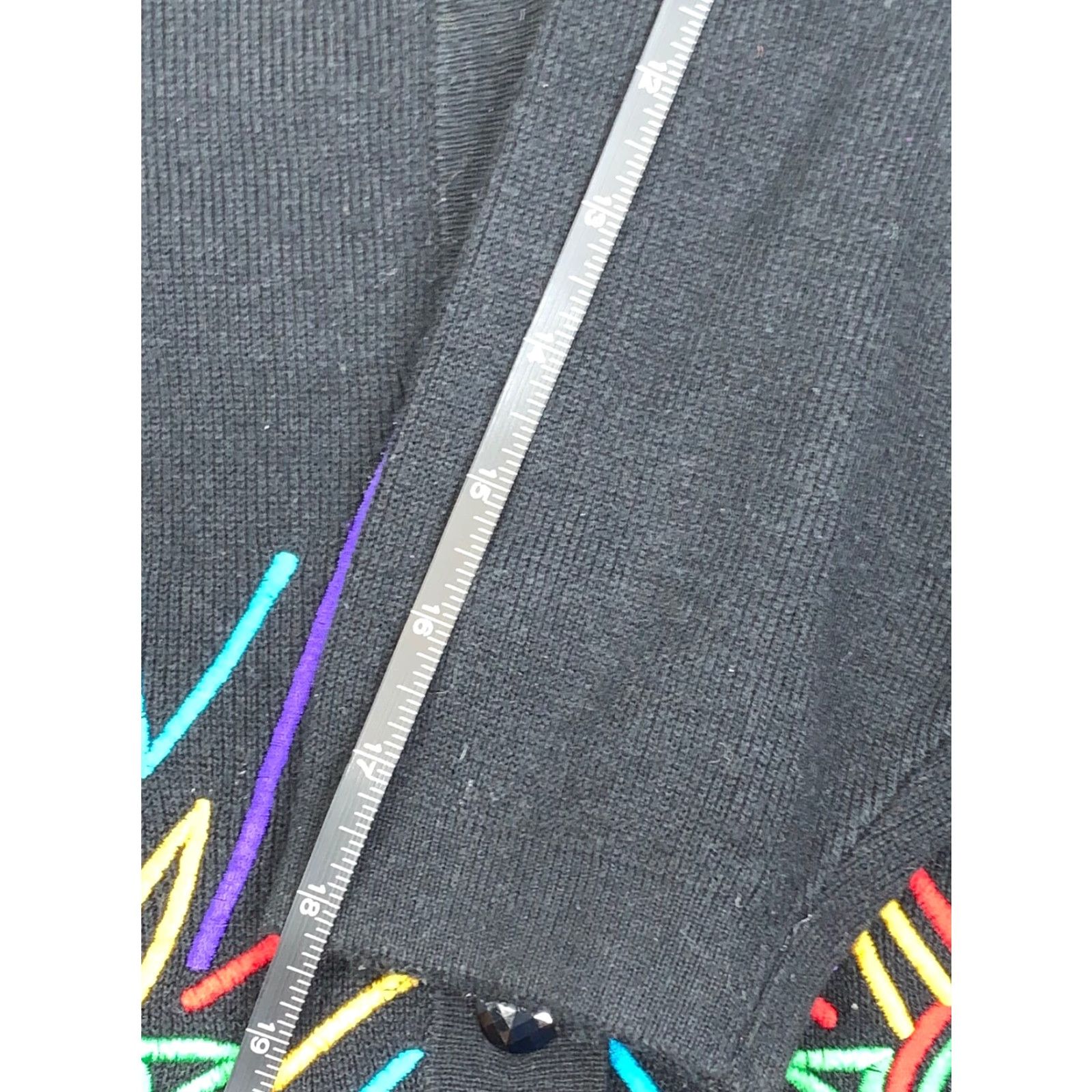 Vintage VINTAGE I.B. Diffusion Cardigan Black S Women Long Sleeve Cotton Ramie Knit Tight-Knit 1991 Sports Sweater Collared Size S / US 4 / IT 40 - 6 Thumbnail