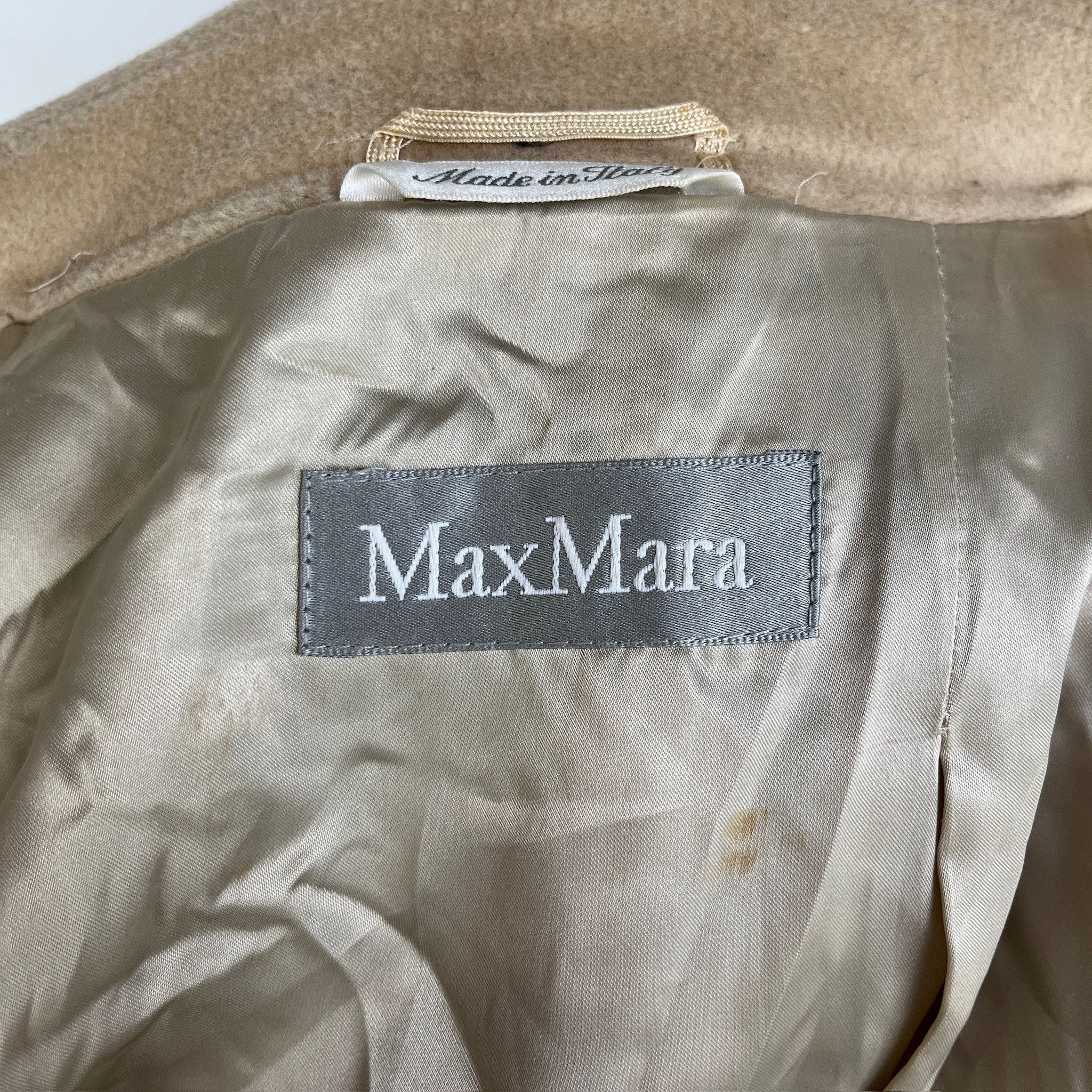 Max Mara Cappotto Max Mara Lana Beige Panna – 46 IT Size L / US 10 / IT 46 - 4 Thumbnail