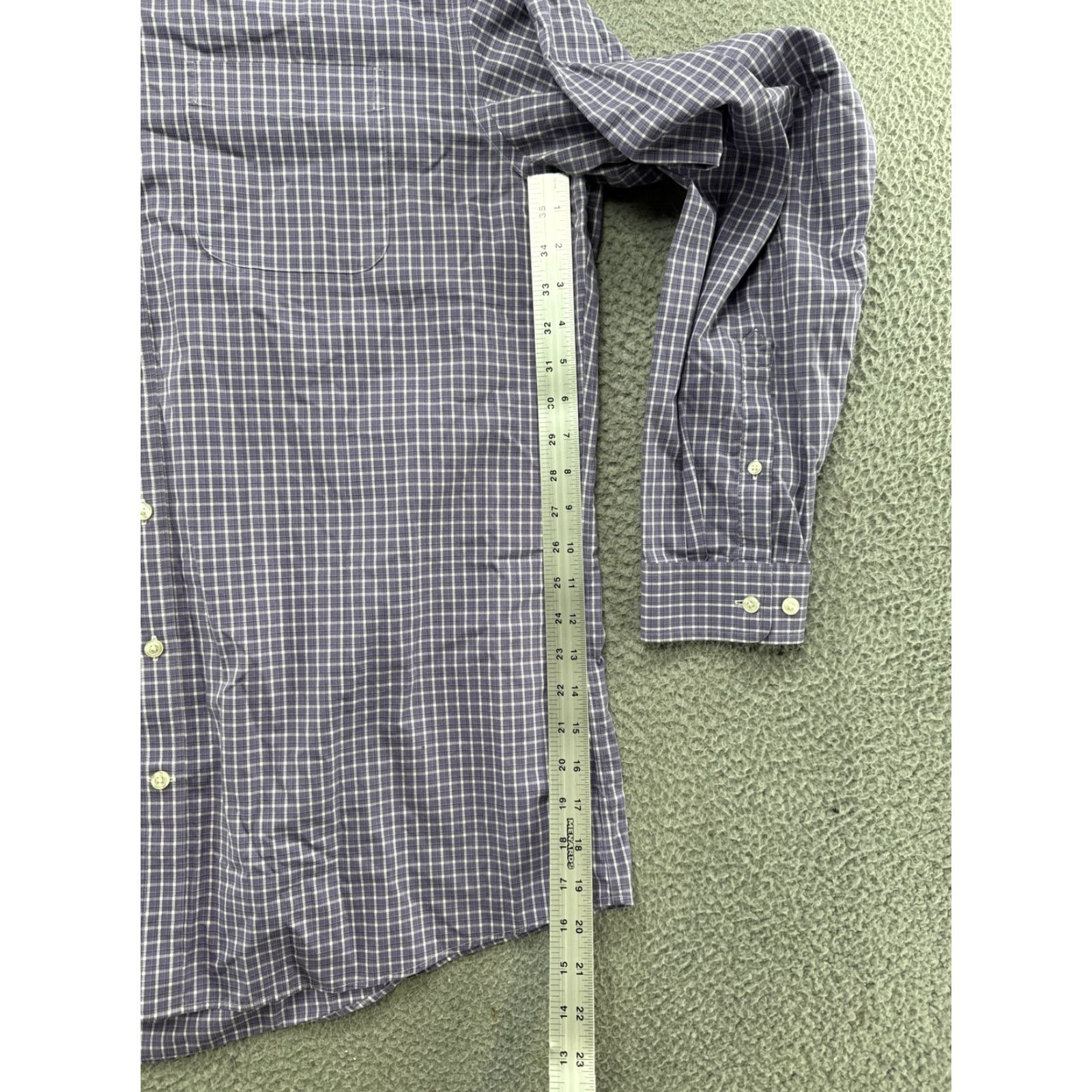 Eddie Bauer Eddie Bauer Dress Shirt Mens Purple Wrinkle Resistant Relaxed Fit Button Up XLT Size 46R - 4 Thumbnail