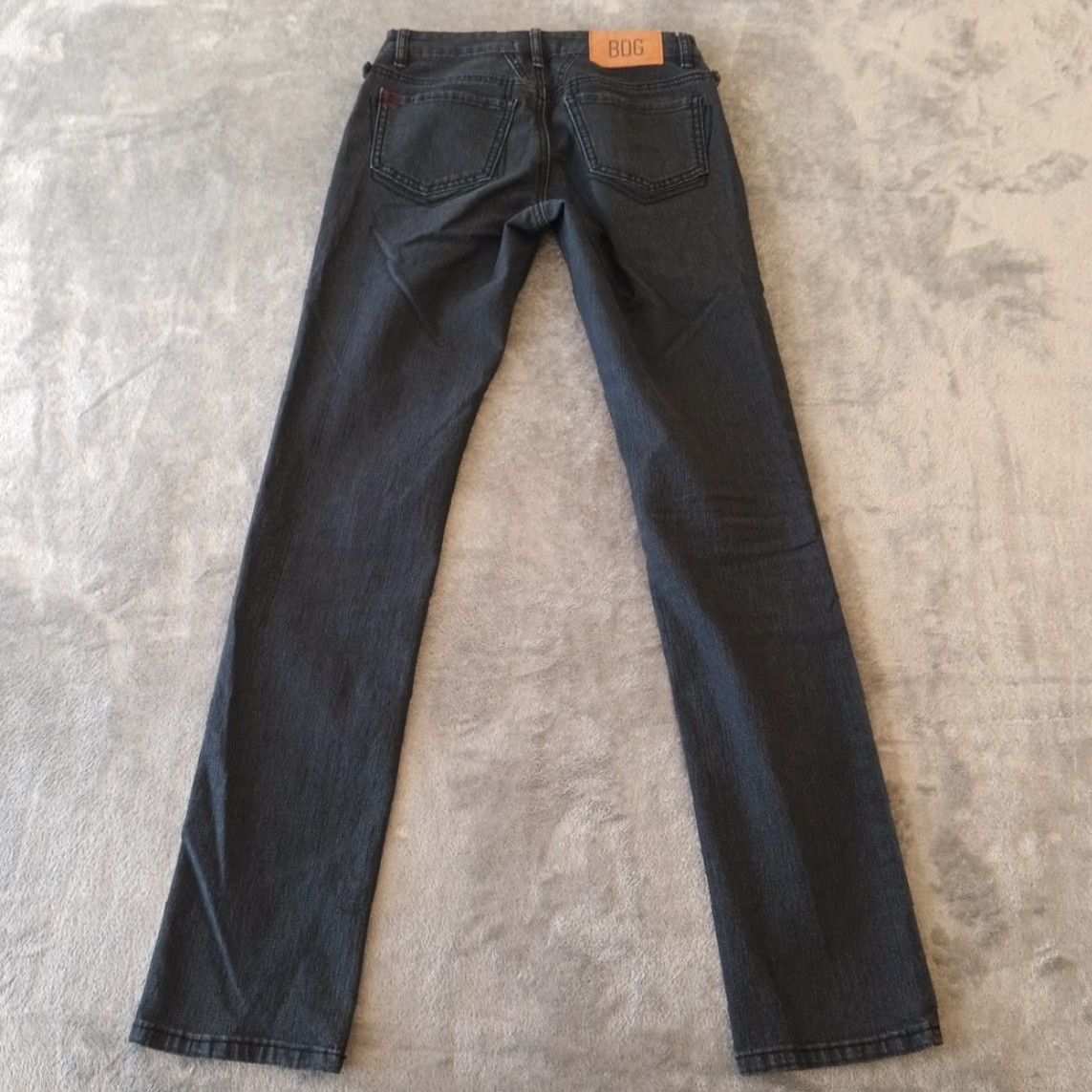 Bdg BDG Skinny Jeans Womens Size 25 Black Medium Wash Low Rise 26x31 Denim Cotton Blend 5-Pocket Regular Inseam 31 Size 42" / US 20 - 2 Thumbnail