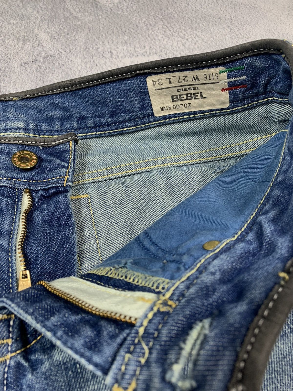 Diesel × Vintage VintageY2K Diesel faded straight denim jeans streetwear S 27 Size 27" / US 4 / IT 40 - 12 Thumbnail