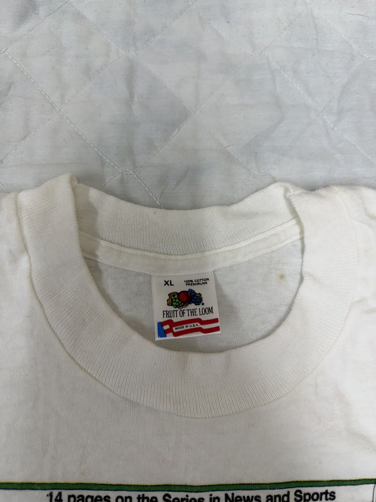 Fruit Of The Loom Vintage 1991 Minnesota Twins World Series Champions Size US XL / EU 56 / 4 - 4 Thumbnail