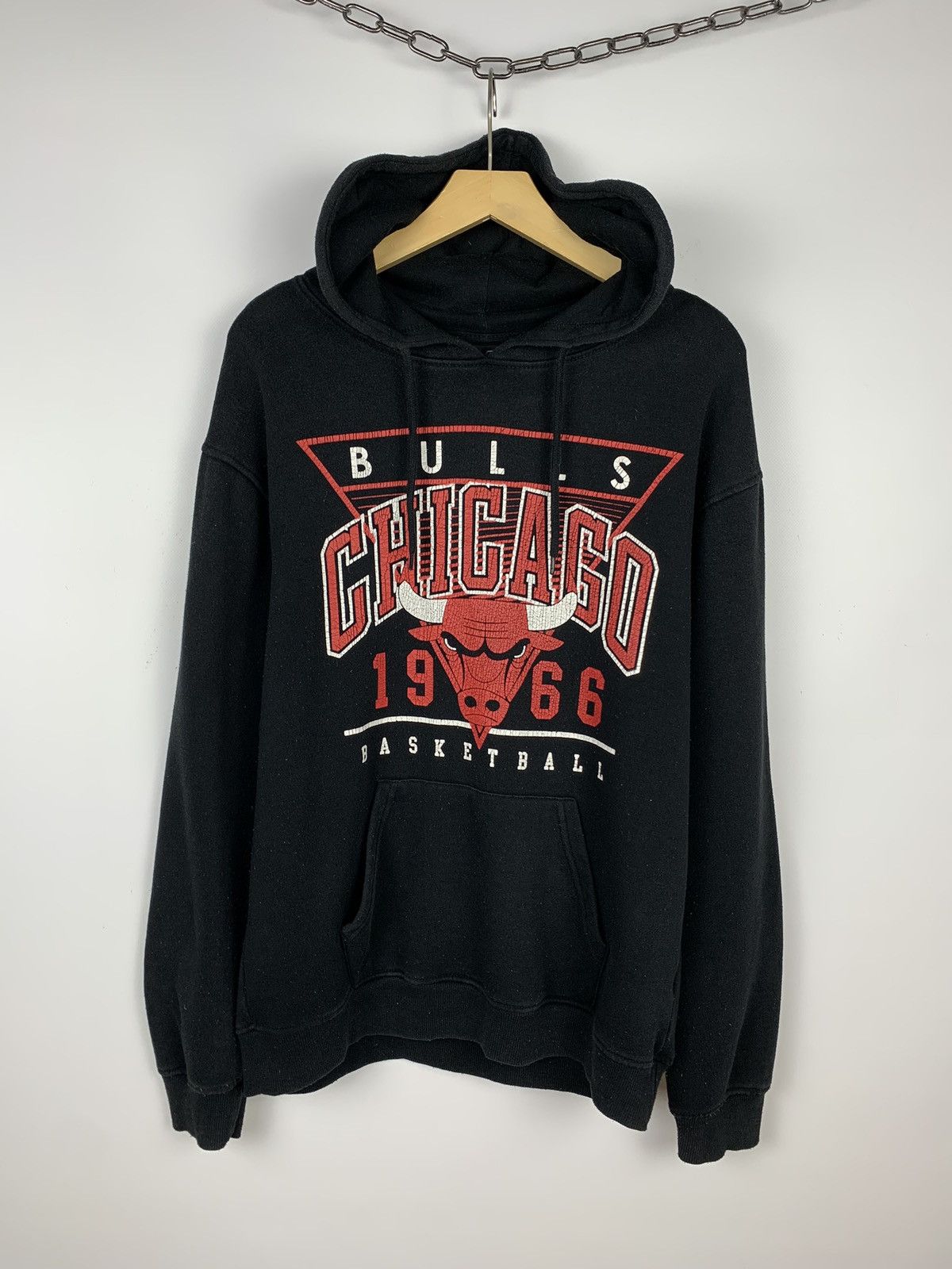 NBA Chicago Bulls NBA Hoodie Basketball UNK Size M Y2K Black Size US M / EU 48-50 / 2 - 1 Thumbnail
