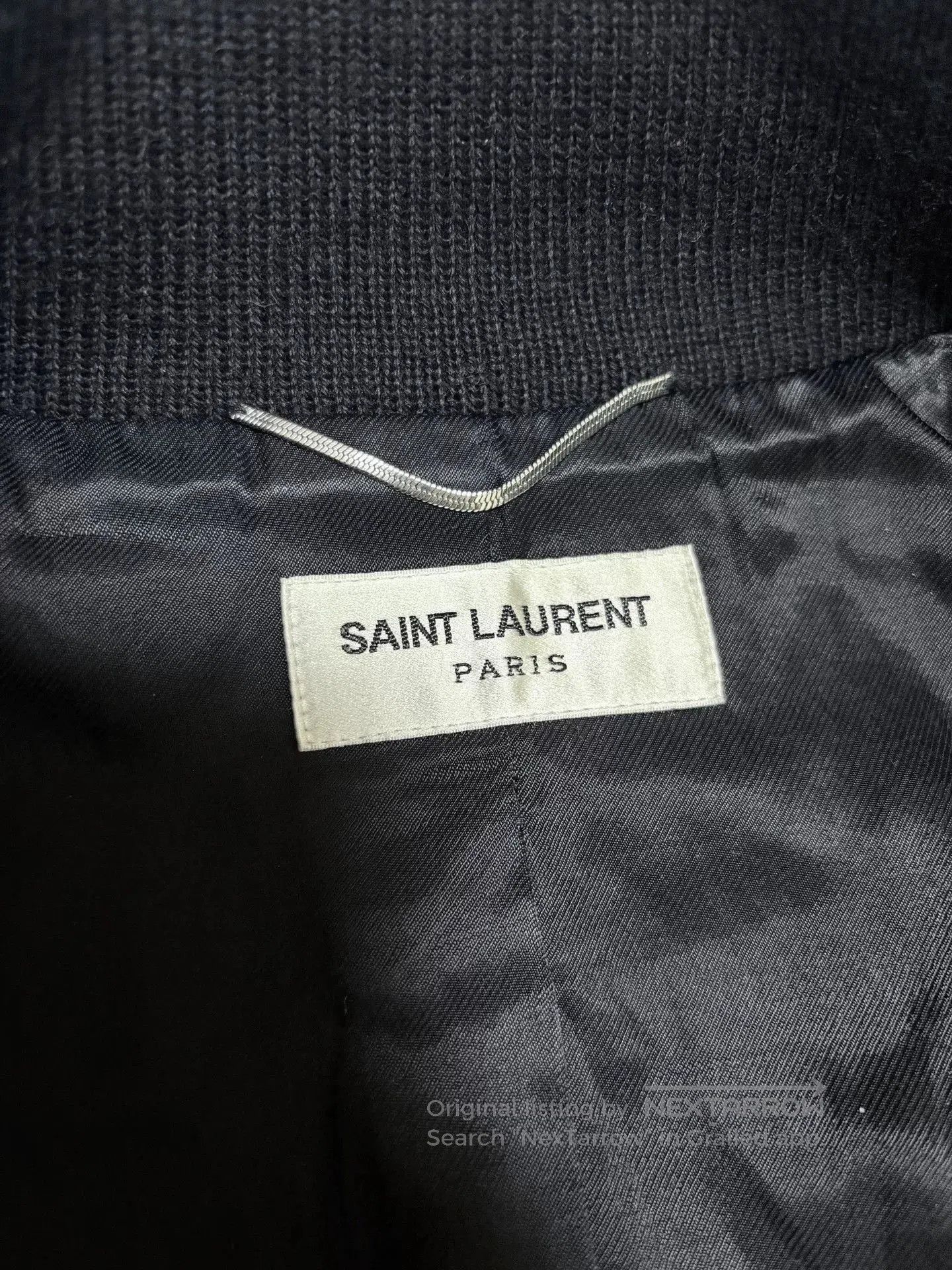Saint Laurent Paris Saint Laurent Black White Varsity Jacket. Size US M / EU 48-50 / 2 - 3 Thumbnail