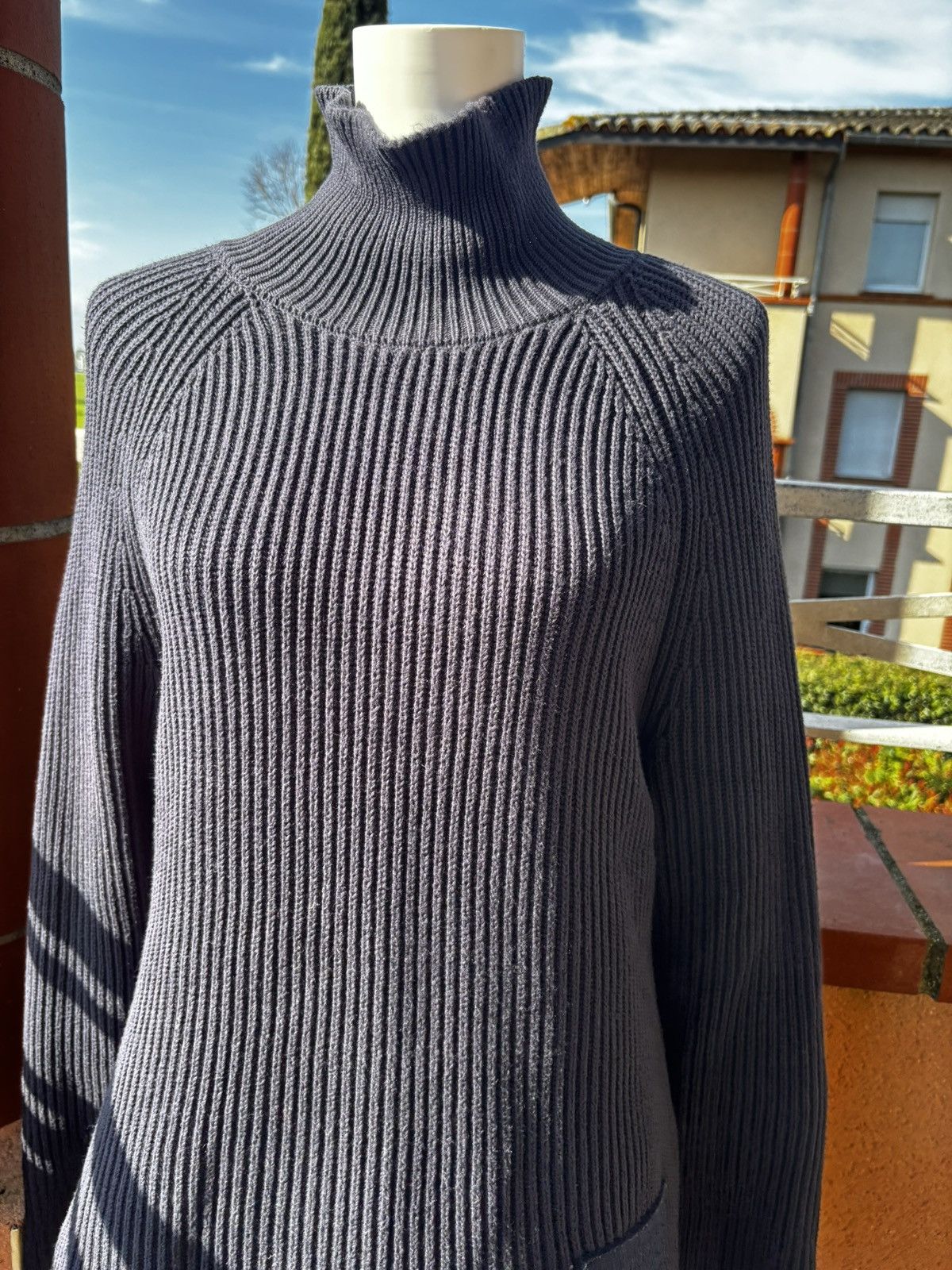 AMI AMI Alexandre Mattiussi ribbed turtleneck sweater Size US M / EU 48-50 / 2 - 2 Thumbnail