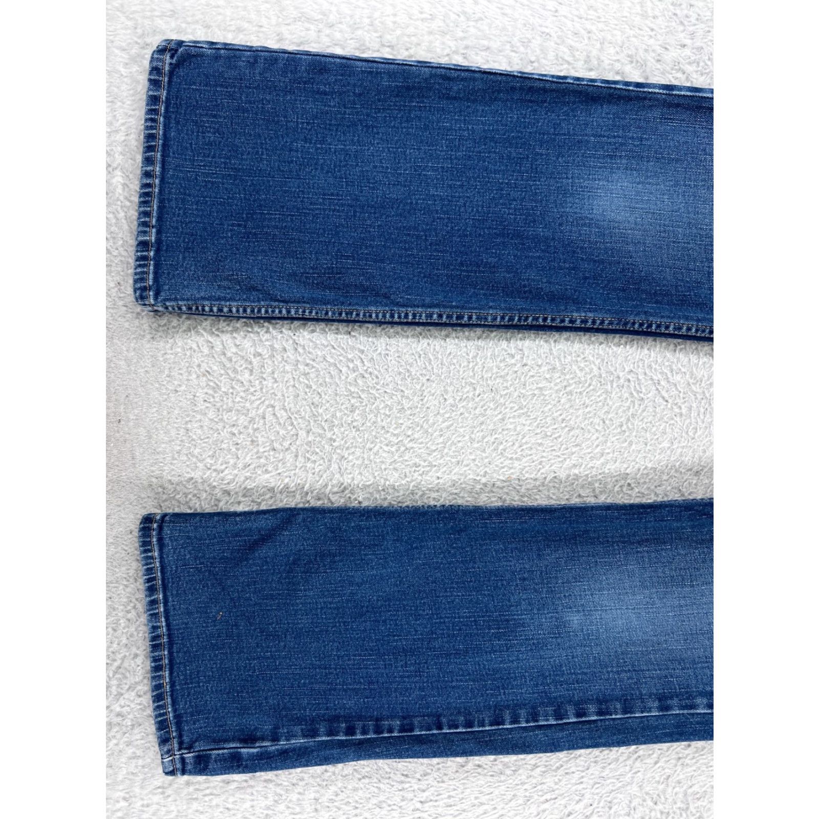 Vintage London Jeans Jeans Blue Denim Flared Button 6 Womens Cotton Blend Stretch Regular 28 Inseam 30 Inseam 5-Pocket Design Size 28" / US 6 / IT 42 - 6 Thumbnail