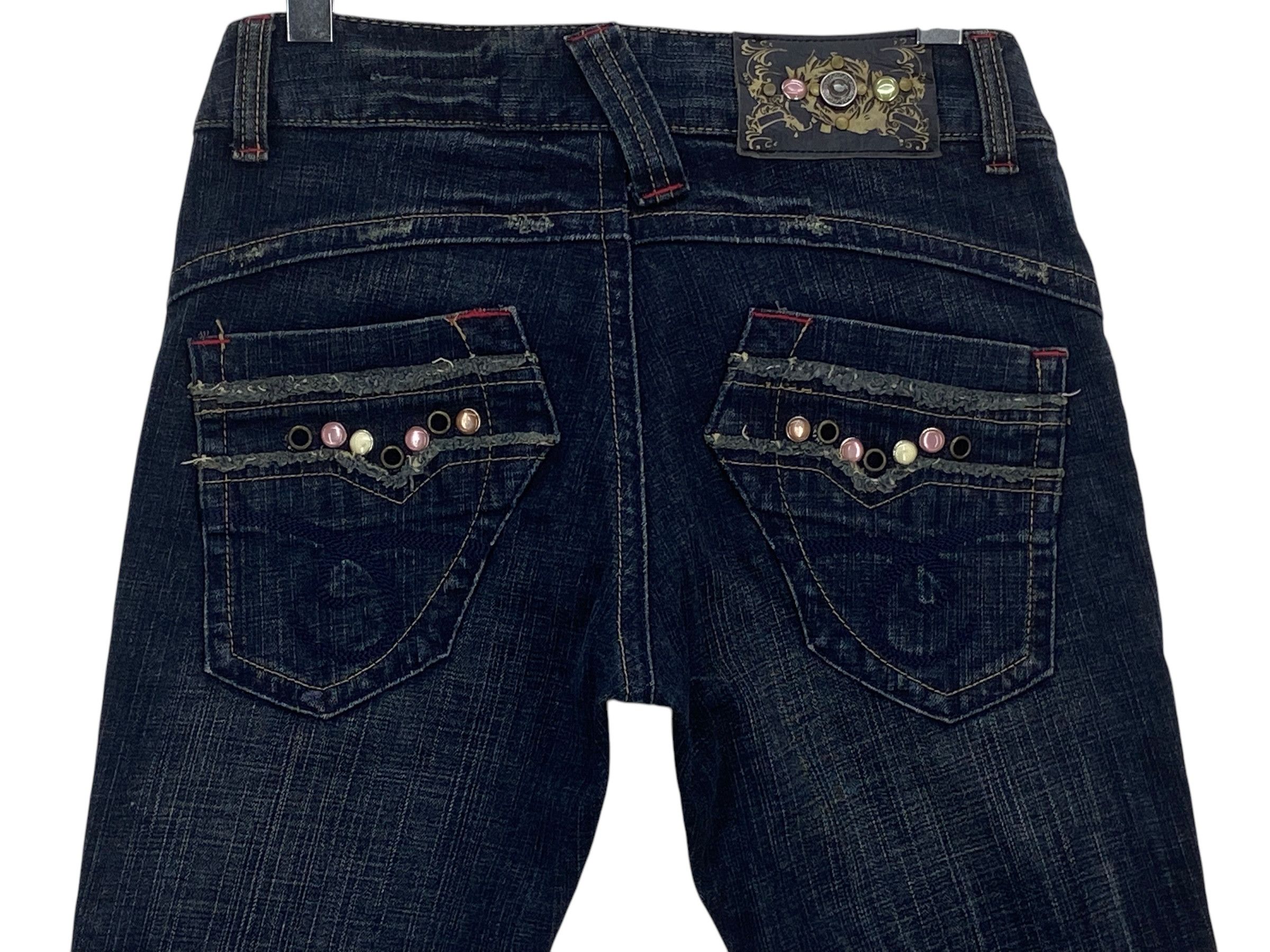 Japanese Brand Oririn Jeans Flare Jeans Punk Grunge Jeans Size 28" / US 6 / IT 42 - 6 Thumbnail