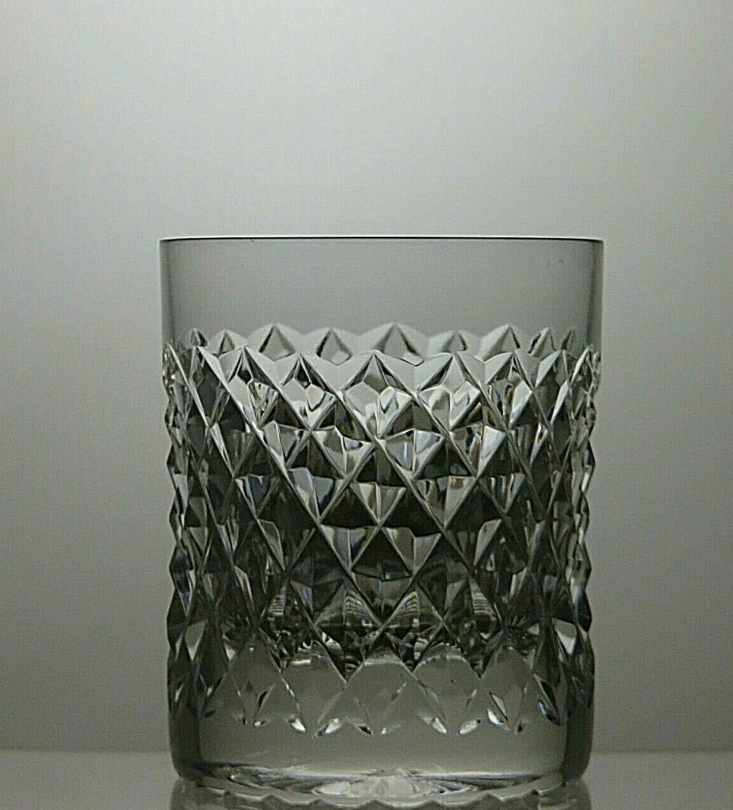 The Unbranded Brand Lead Crystal Cut Glass Set Of 3 Tumblers 3 1/8" Size ONE SIZE - 5 Thumbnail