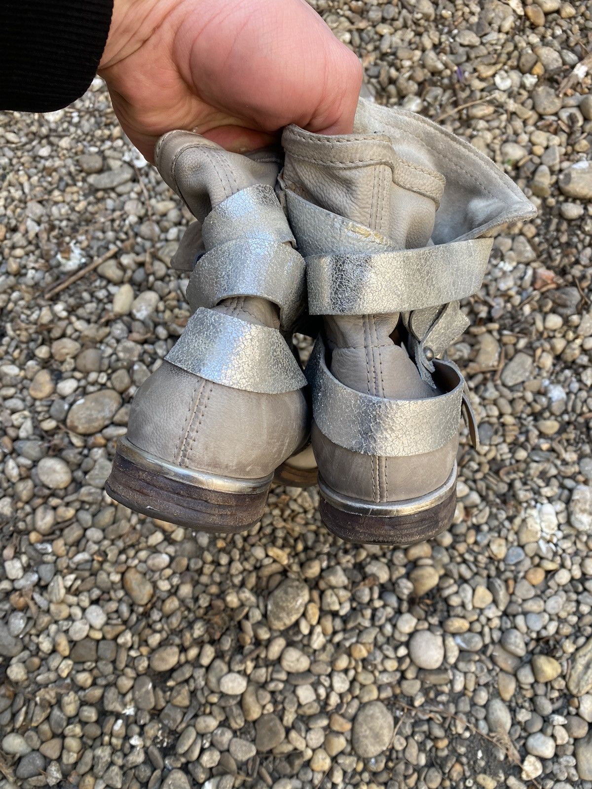 A.S.98 × Vintage Avant-Garde A.s.98 Multistripes Leather Boots Size US 10 / IT 40 - 6 Thumbnail