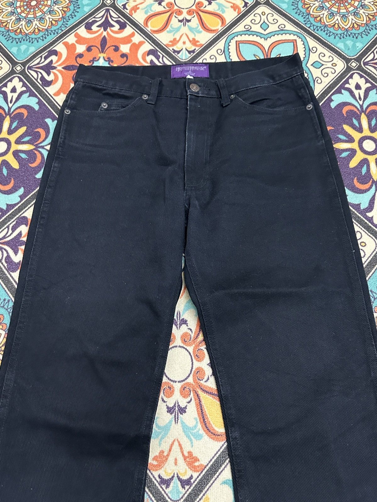 Nepenthes Nepenthes Japan Black Selvedge Denim Pants Size US 29 - 3 Thumbnail