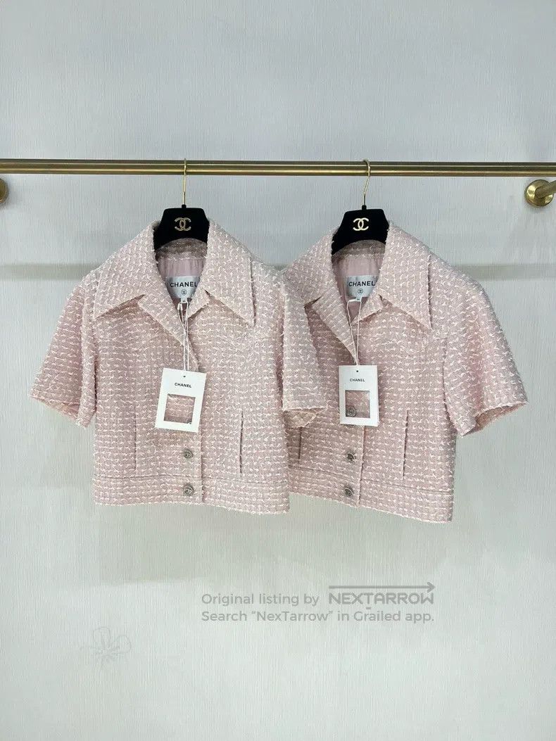 Chanel Chanel 24P pink short-sleeved jacket Size XXS / US 00 / IT 34 - 7 Thumbnail
