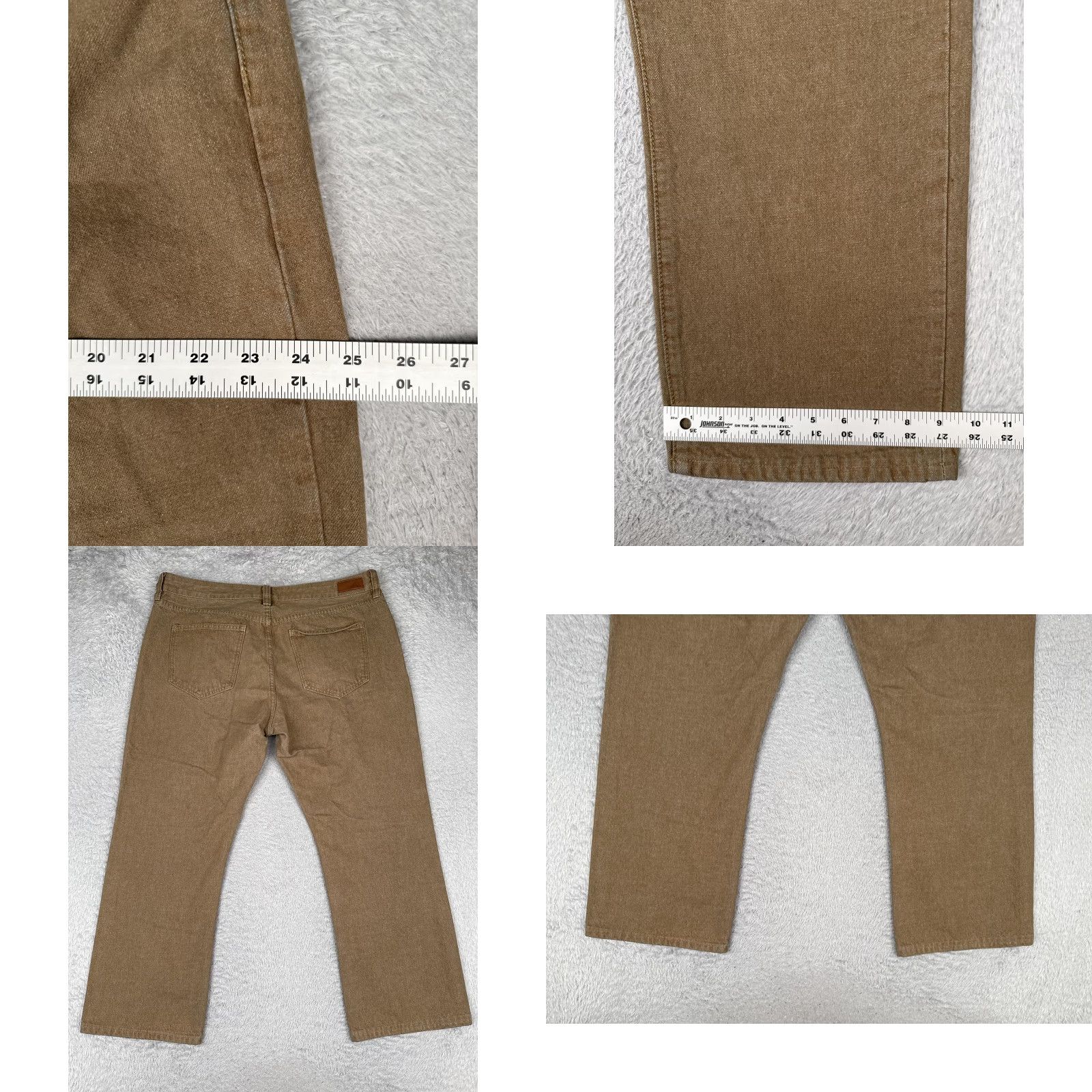 Ecko Unltd. Ecko Unltd. Jeans Mens 38x32 Brown Relaxed Straight Denim Zip Fly 5-Pocket Classic Brand Logo Hash Size US 38 / EU 54 - 9 Thumbnail
