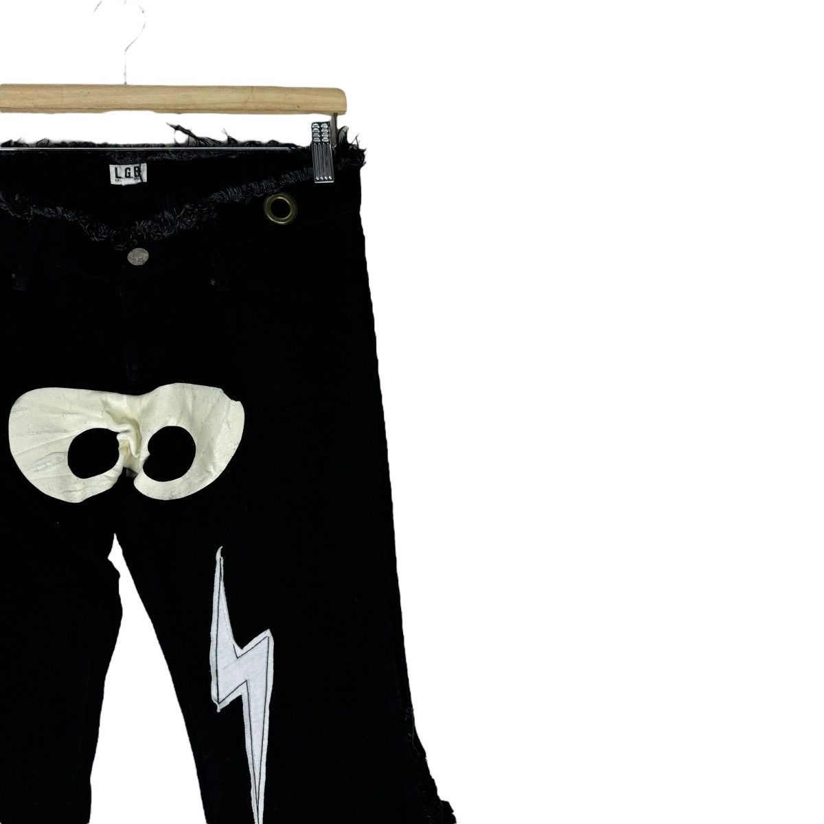 Le Grande Bleu (L.G.B.) 🌟L.G.B MANIACS FLARE CUSTOM SKELETON PANTS Size US 30 / EU 46 - 5 Thumbnail