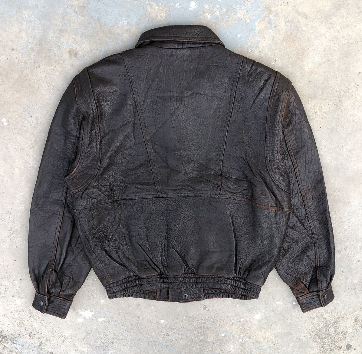 Japanese Brand Vintage Man Mirage Sheepskin Bomber Jacket Size US L / EU 52-54 / 3 - 14 Thumbnail