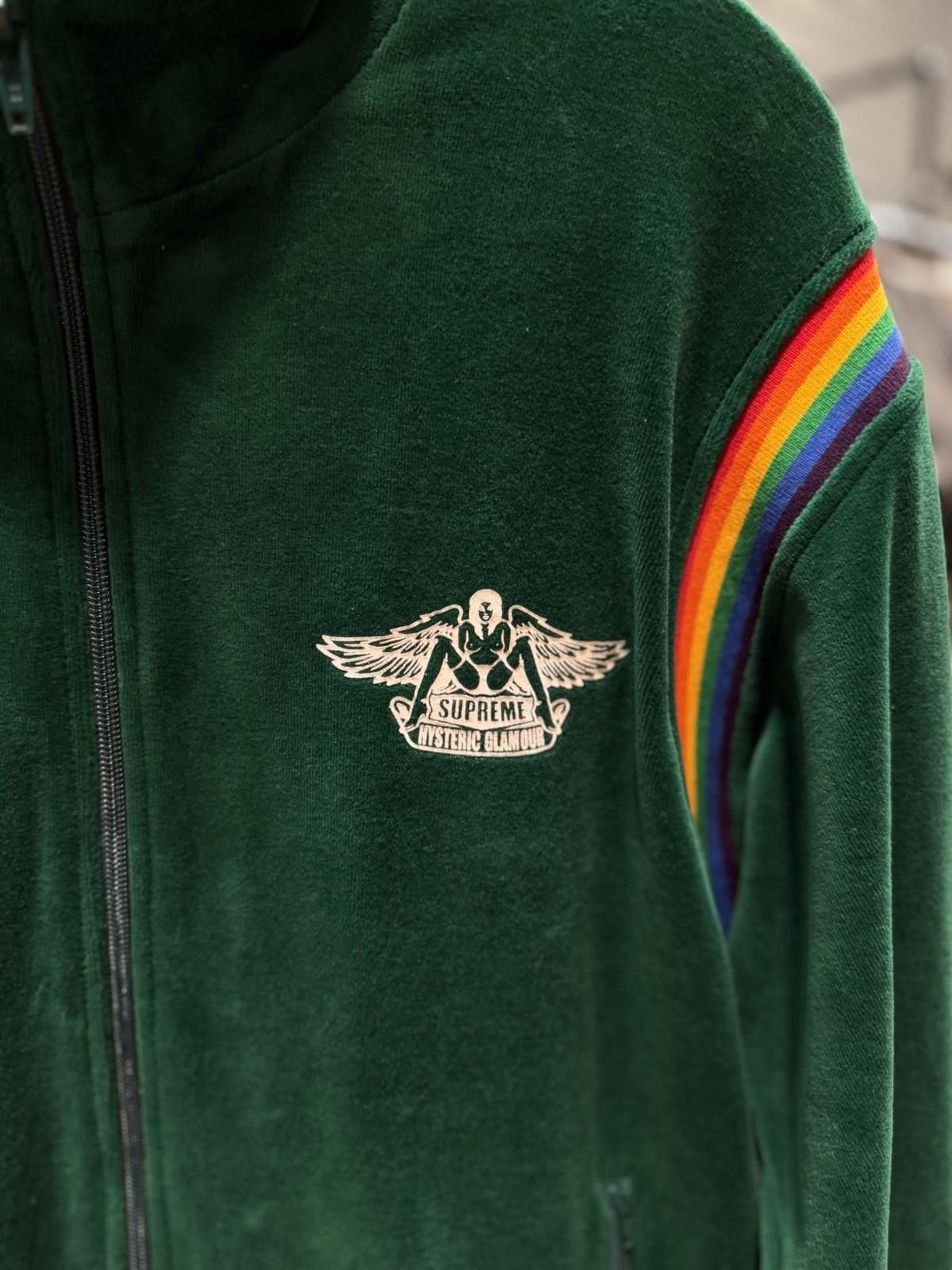 Supreme Supreme X Hysteric Glamour Velour Track Jacket Green Medium Size US M / EU 48-50 / 2 - 8 Thumbnail