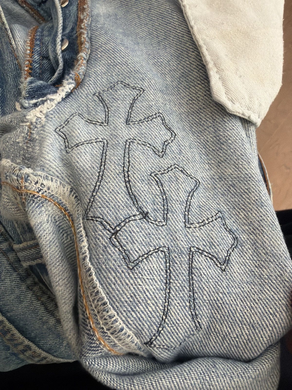 Chrome Hearts Chrome hearts black cross patch levis jeans Size US 30 / EU 46 - 10 Thumbnail