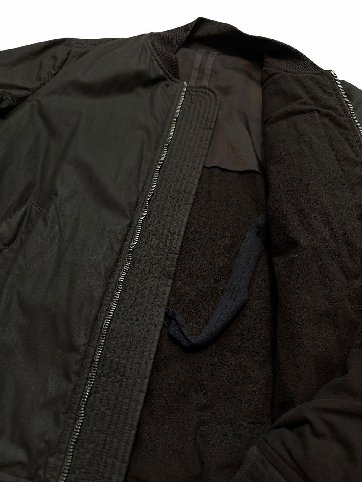 Rick Owens GRAIL 2010 Wax Coated “Army” Bomber Jacket Size US M / EU 48-50 / 2 - 8 Thumbnail