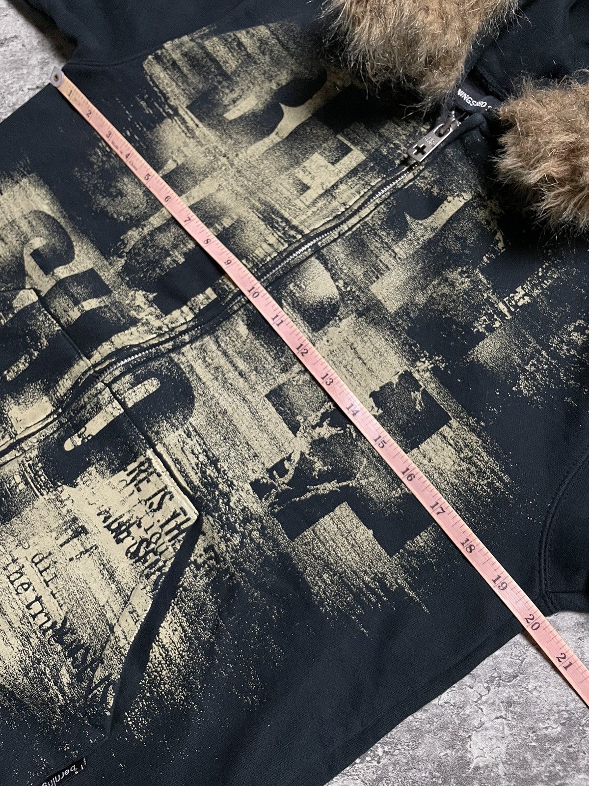 BERNINGS SHO 2000’s Bernings Sho Faux Fur Vkei Style Zip Hoodie Size US M / EU 48-50 / 2 - 9 Thumbnail