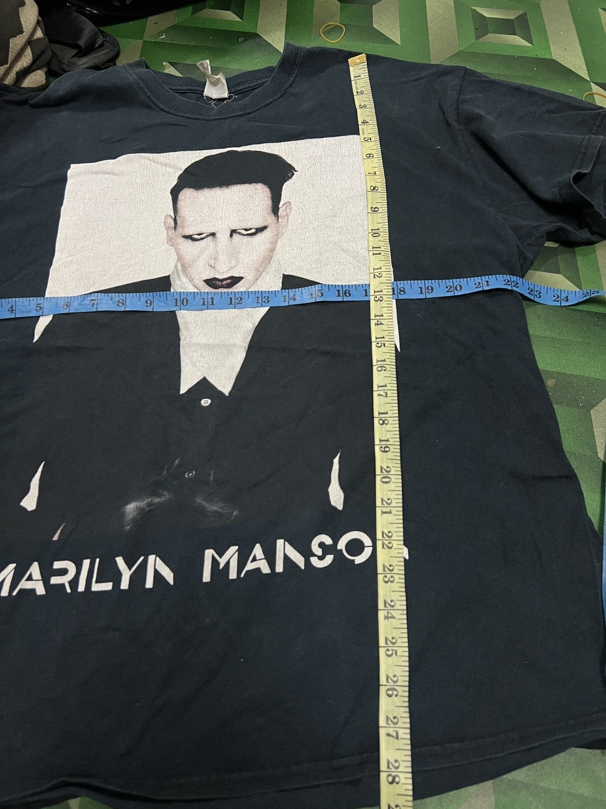 Band Tees Vintage Marlyn Manson Black Shirt Size US XL / EU 56 / 4 - 6 Thumbnail