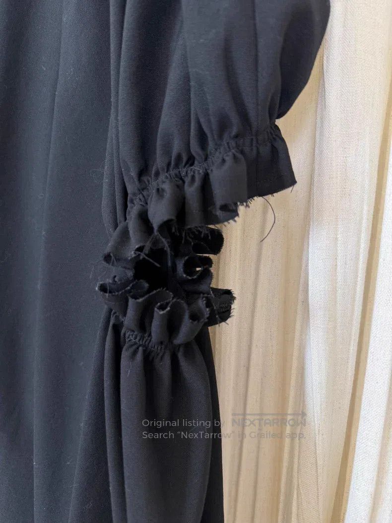 Comme des Garcons Comme Des Garcons size S Black Pleated Cropped Pants Size 23" - 7 Thumbnail