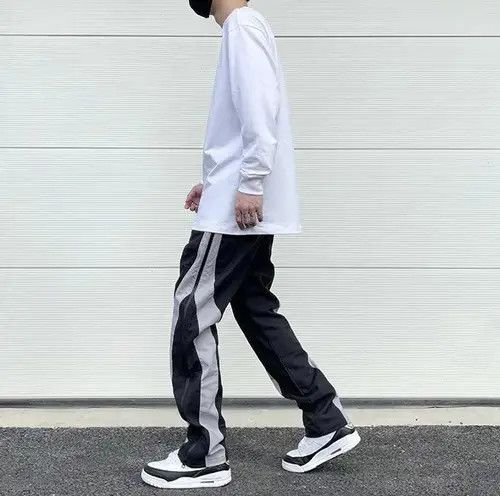 Handmade Bag Side Zipper Baggy SweatPants Size US 28 / EU 44 - 4 Thumbnail
