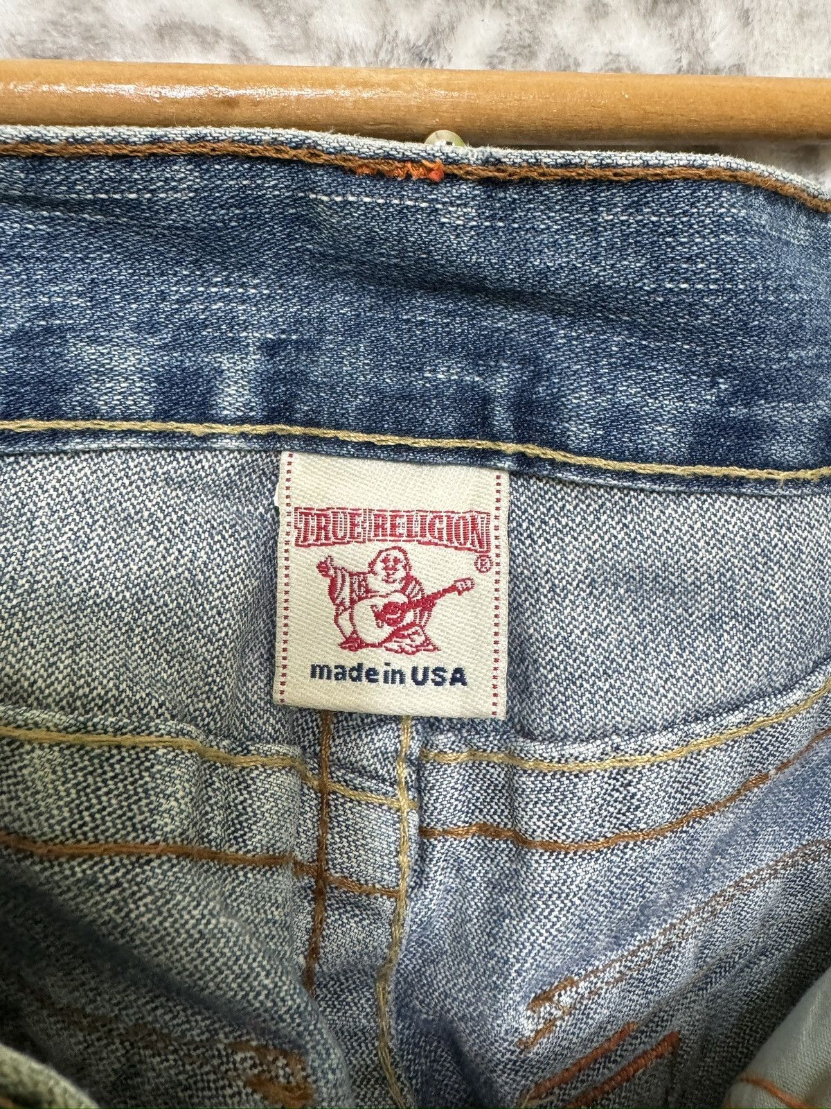 True Religion True Religion Joey Flare Denim Jeans Light Blue Distressed Size US 32 / EU 48 - 15 Thumbnail