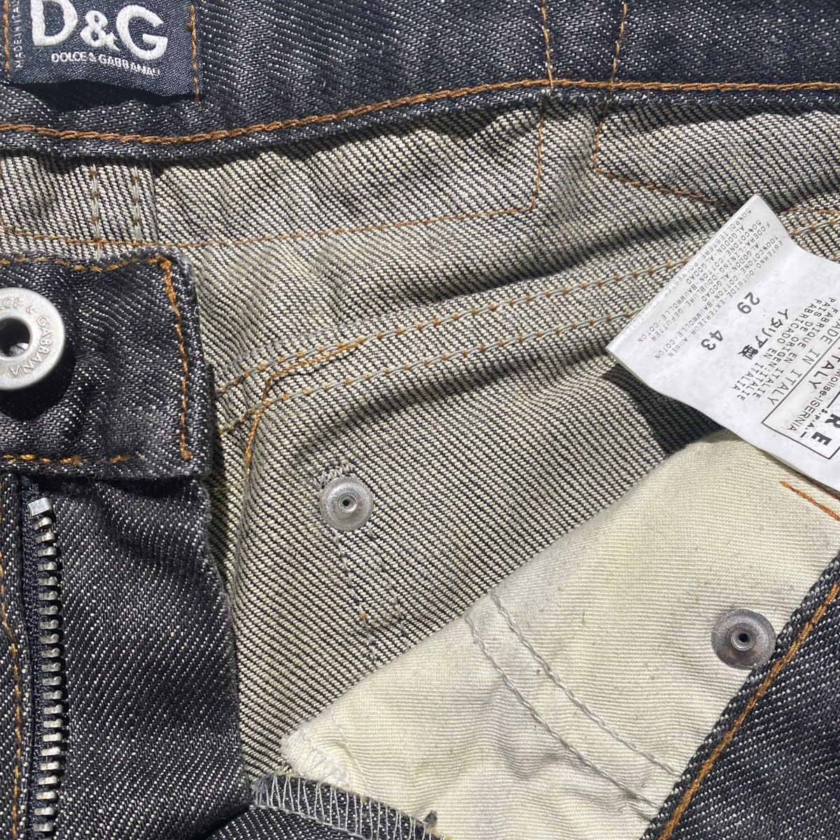 DOLCE & GABBANA ARCHIVE STUDDED 'STARS' DISTRESSED DENIM