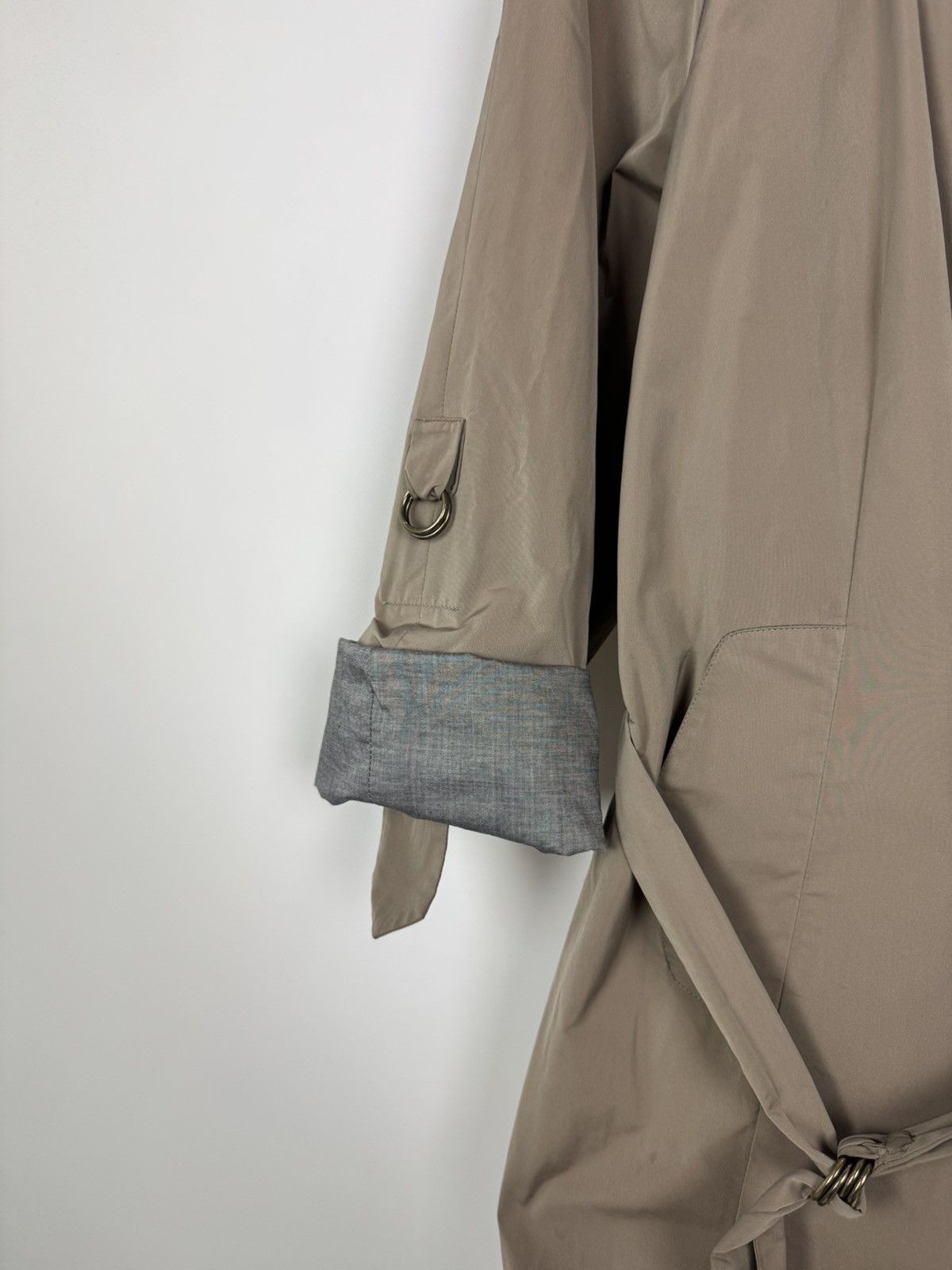 Brunello Cucinelli Rivamonti by Brunello Cucinelli Woman’s Trench Coat Jacket Size XL / US 12-14 / IT 48-50 - 13 Thumbnail