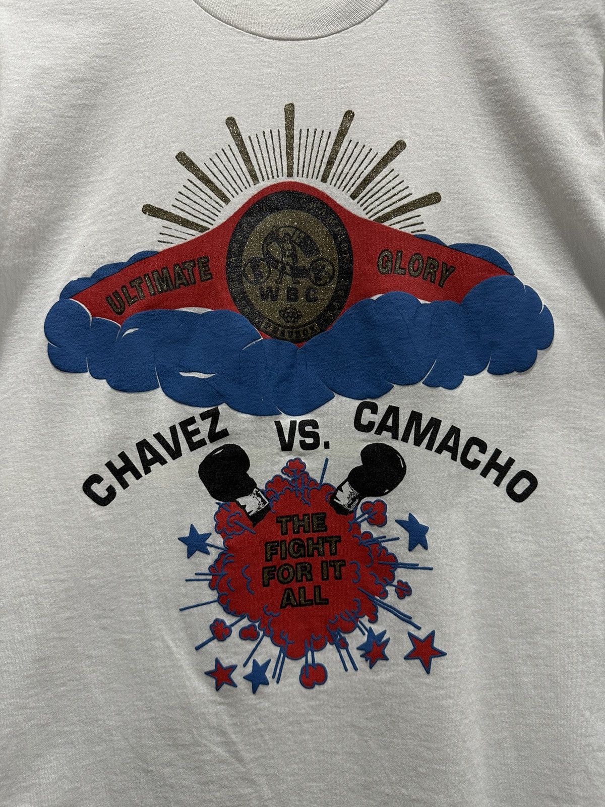 Vintage × WCW/nWo × WWF Vintage 90s Wbc Ultimate Glory Chavez Vs Camacho Tee Size US M / EU 48-50 / 2 - 4 Thumbnail