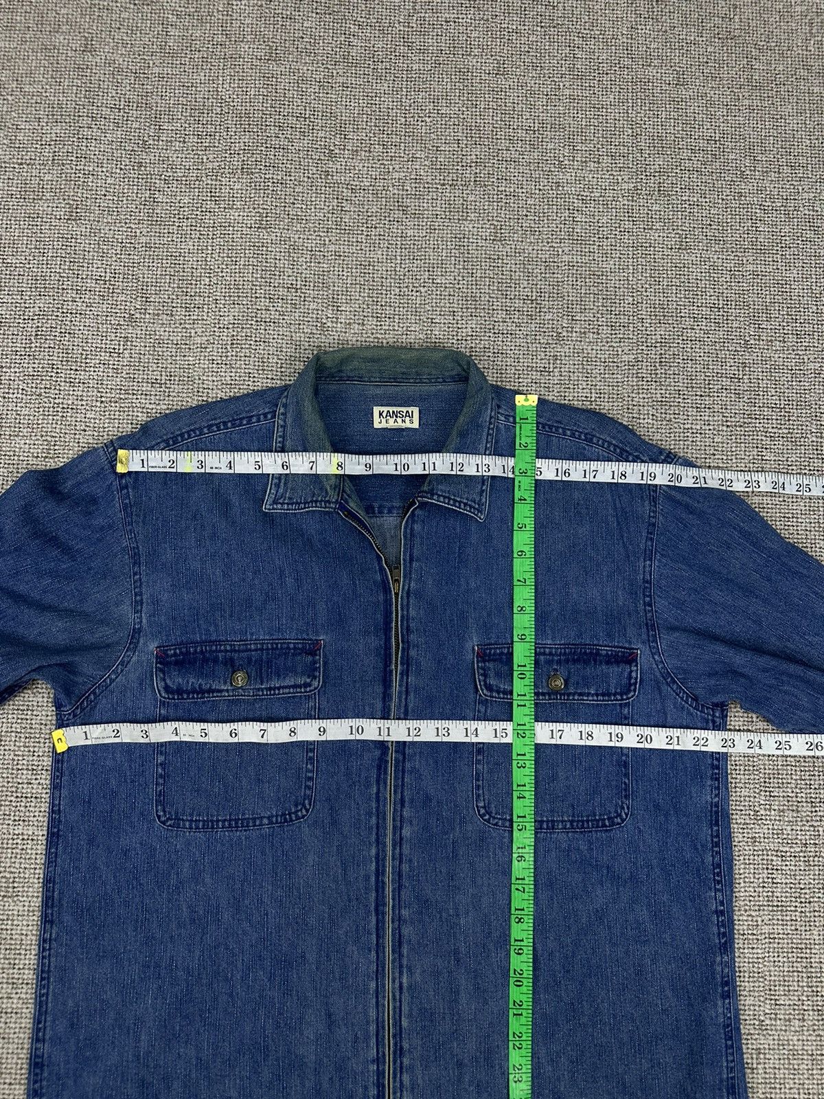 Kansai Yamamoto Kansai Jeans Vintage Zipper Jacket Z266 Size US L / EU 52-54 / 3 - 7 Thumbnail
