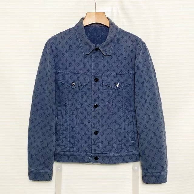 Louis Vuitton LV Denim Jacket Monogram Print Size US M / EU 48-50 / 2 - 1 Thumbnail