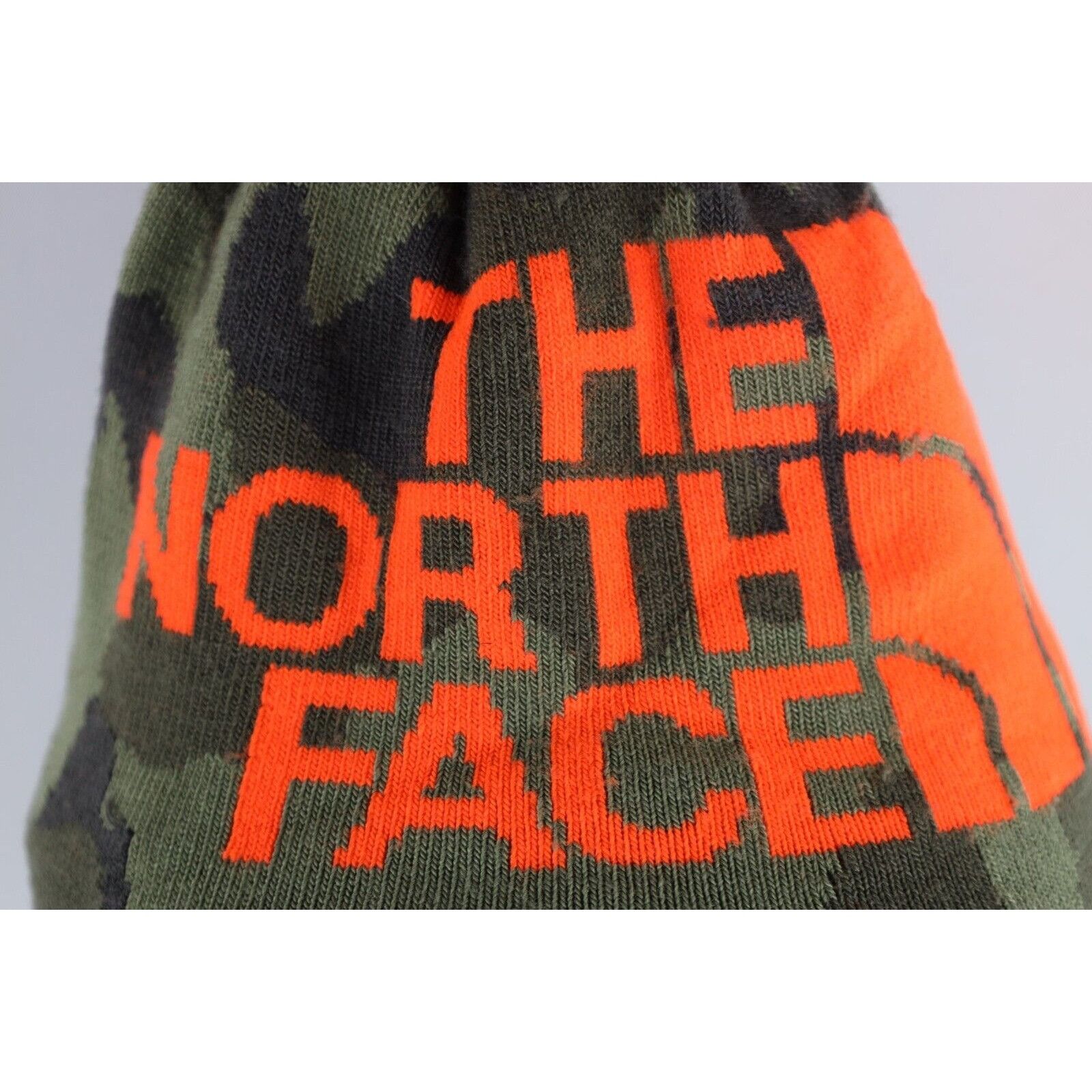 The North Face × Vintage Vintage The North Face Big Logo Camouflage Beanie Hat Size ONE SIZE - 4 Thumbnail