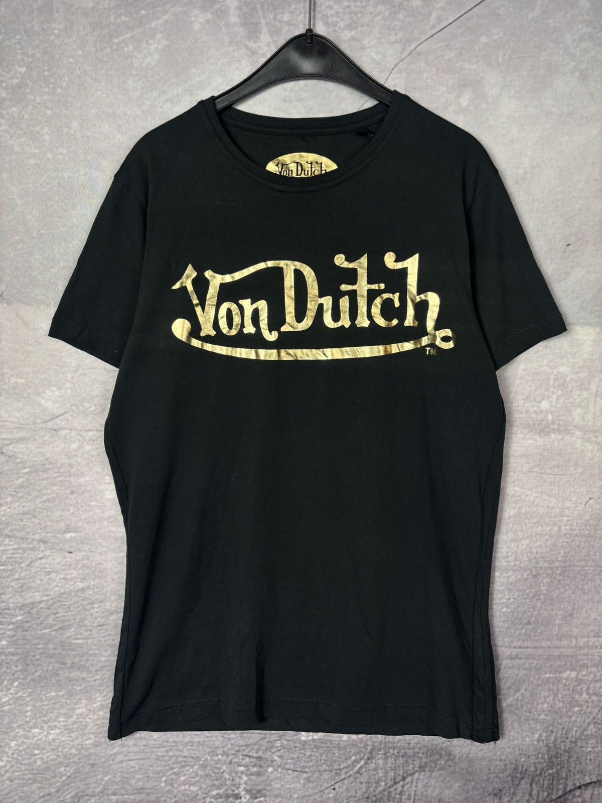 Von Dutch Von Dutch Golden Logo Tshirt Size US M / EU 48-50 / 2 - 3 Thumbnail
