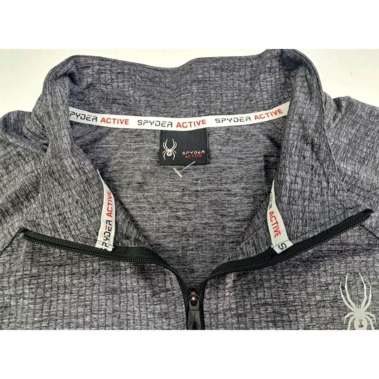 Spyder Spyder Mens Active Pro WB 1/4 Zip Pullover Long Sleeve Gray Black XL Casual Outdoor Activewear列表 Size US XL / EU 56 / 4 - 2 Thumbnail