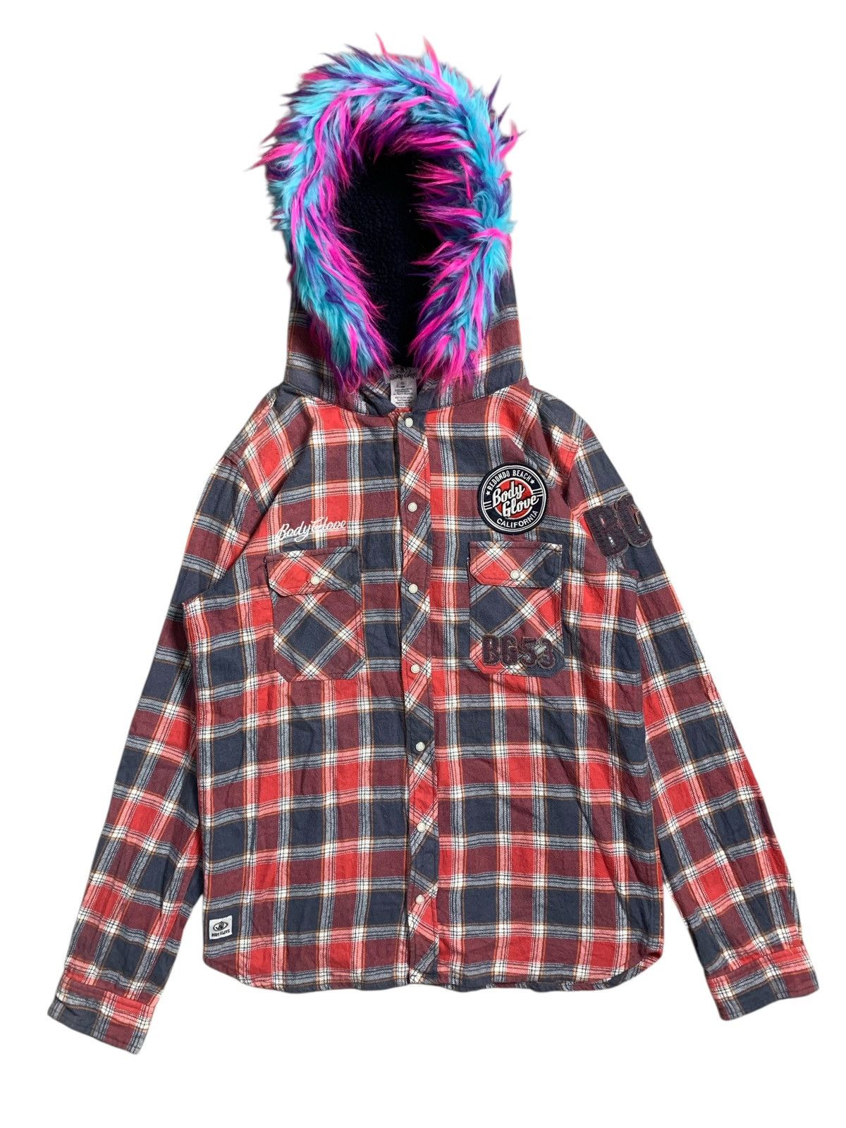 Japanese Brand SURF STYLE BG53 SHIRT FUR HOODIE POEM JUNYA IFSIX LGB STYLE Size US L / EU 52-54 / 3 - 1 Thumbnail