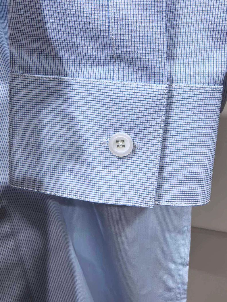 Givenchy Givenchy Shirt / dress shirt blue houndstooth Size US S / EU 44-46 / 1 - 5 Thumbnail