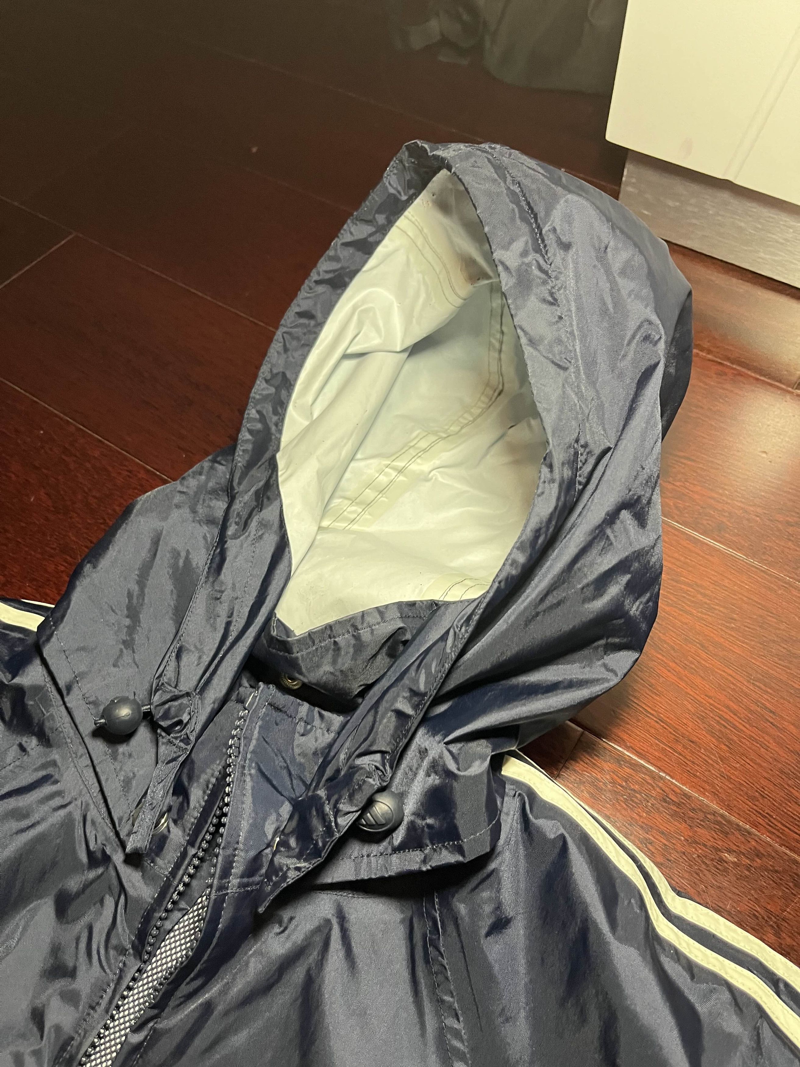 Adidas Y2K Adidas Windbreaker/Parka w/ Detachable Hood Size US XL / EU 56 / 4 - 4 Thumbnail