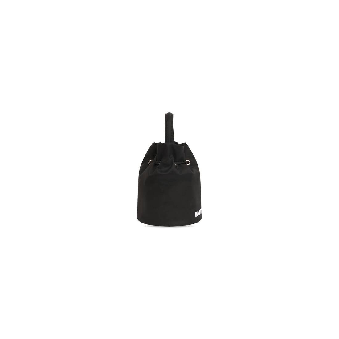 Balenciaga o1mt1gz0325 Size: OS / Wheel XS Drawstring Bucket Bag Black Size ONE SIZE - 2 Thumbnail