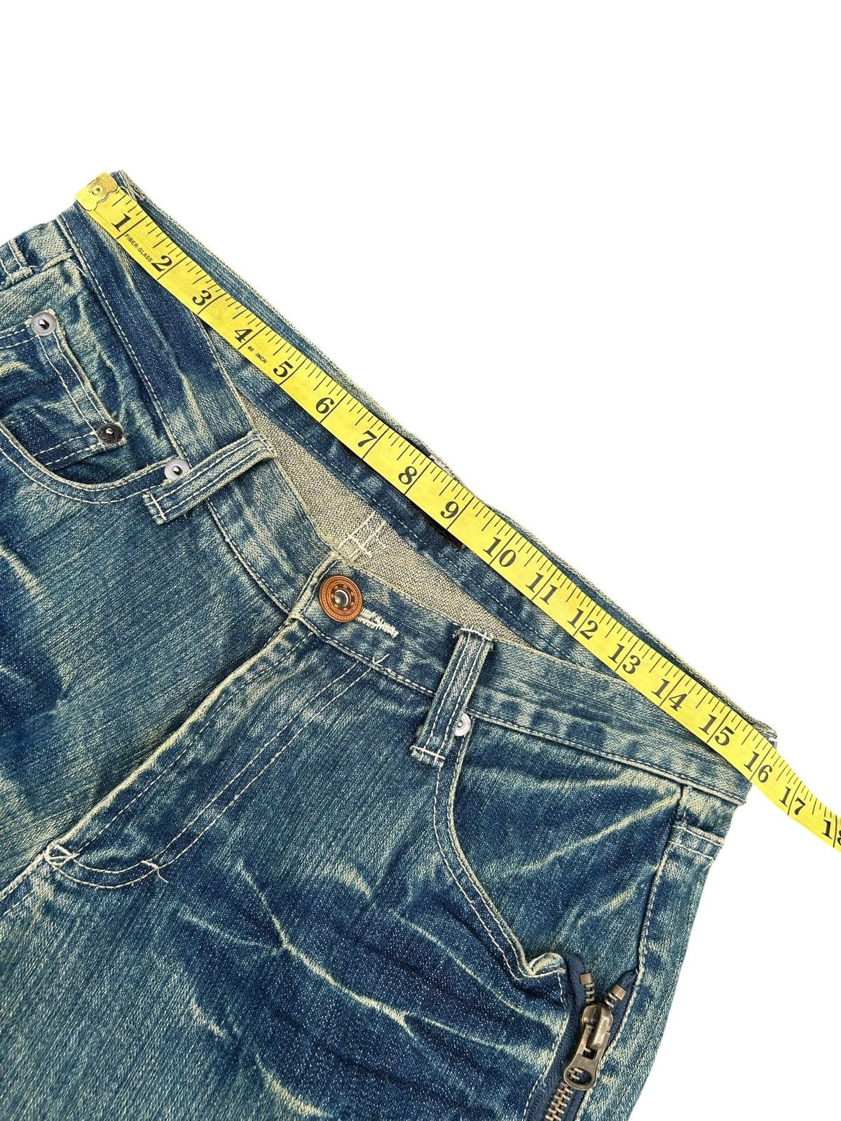 Kapital Japanese Brand limited Punk Bondage Distressed Denim Jeans Size US 32 / EU 48 - 14 Thumbnail